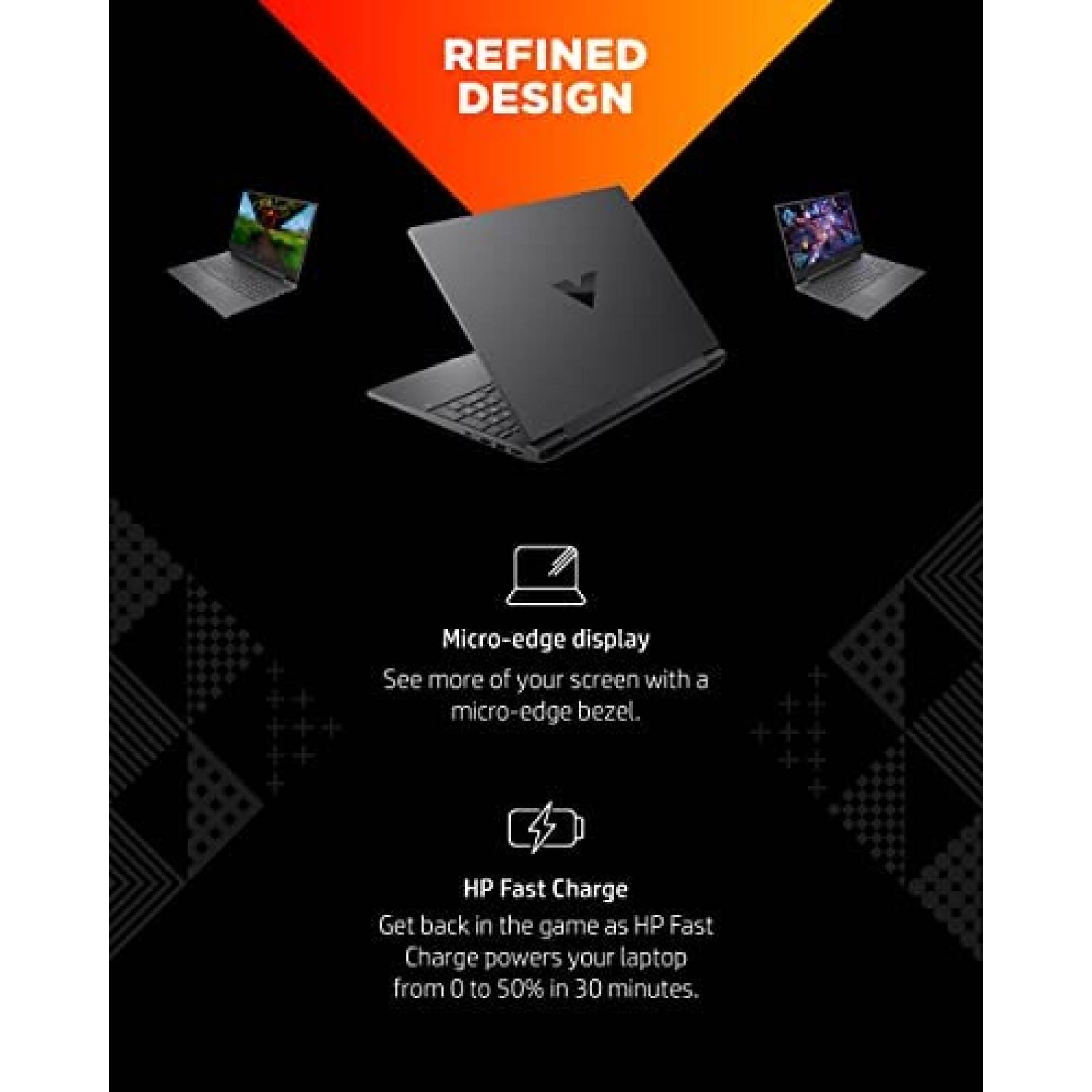 Laptop Gamer HP Victus 15.6'' Ryzen 7 16GB -Plateado