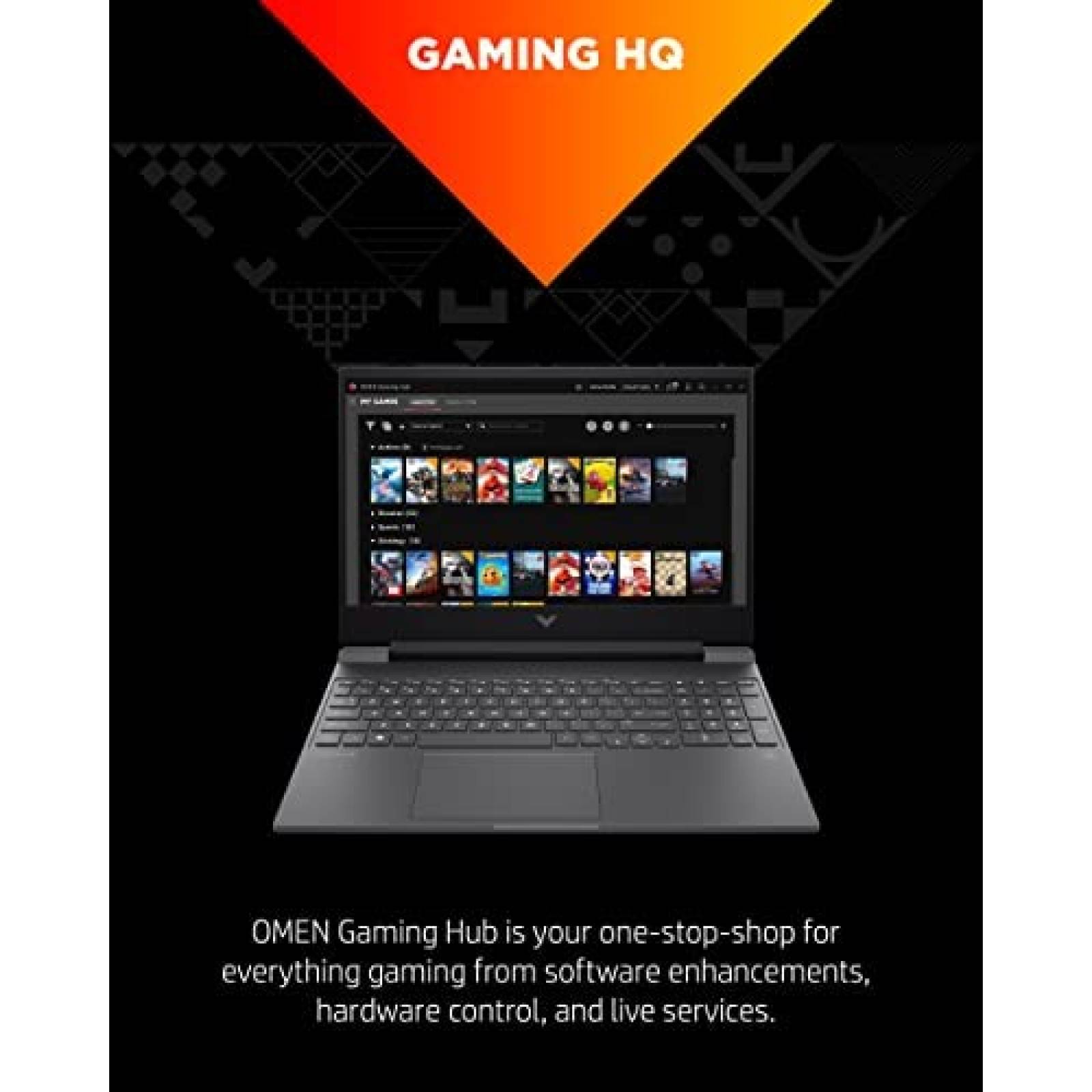 Laptop Gamer HP Victus 15.6'' Ryzen 7 16GB -Plateado
