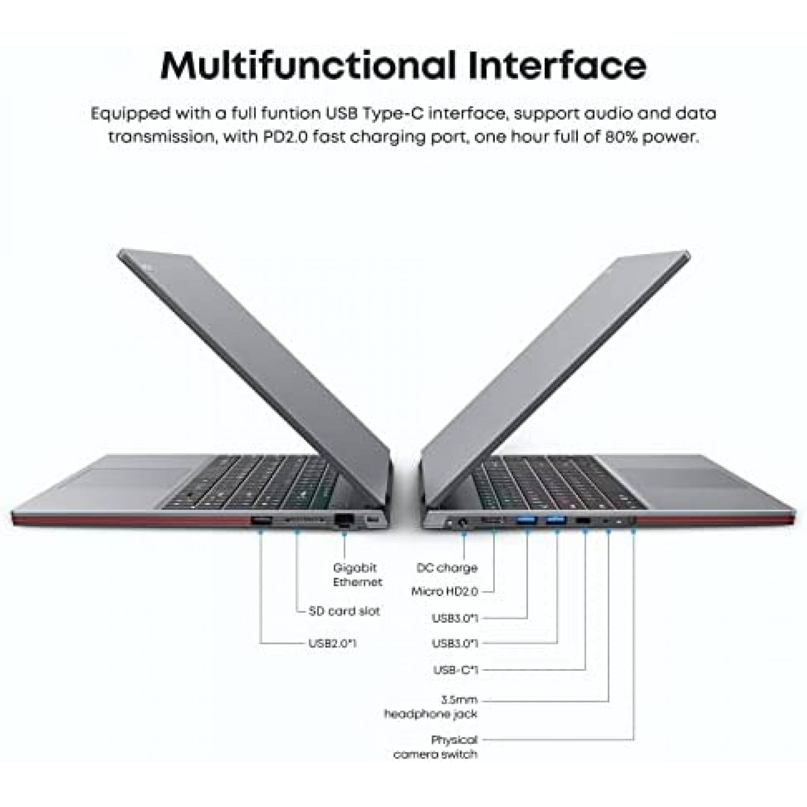 Laptop CHUWI CoreBook 15.6'' i5 8GB RMA 512GB ROM -Gris