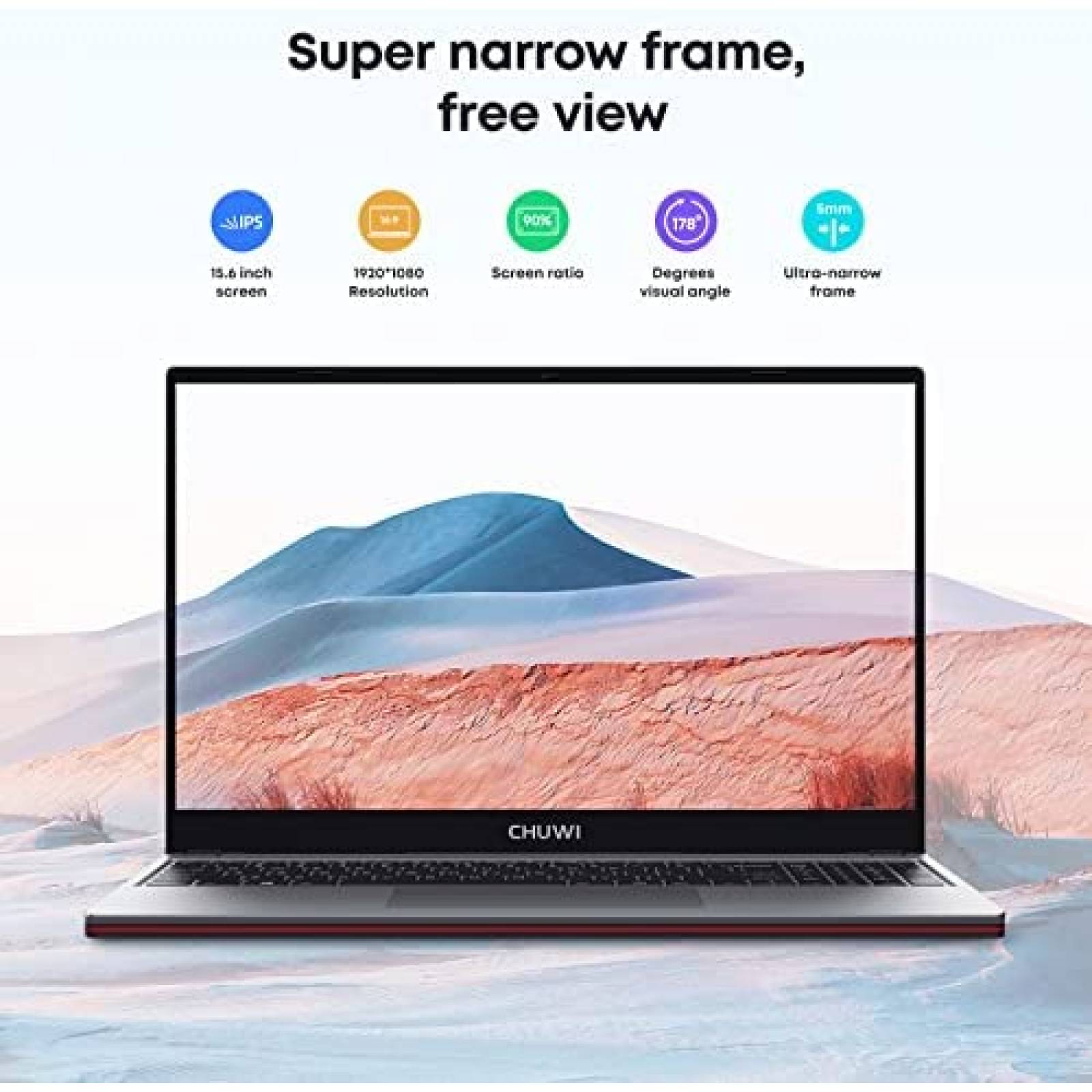 Laptop CHUWI CoreBook 15.6'' i5 8GB RMA 512GB ROM -Gris