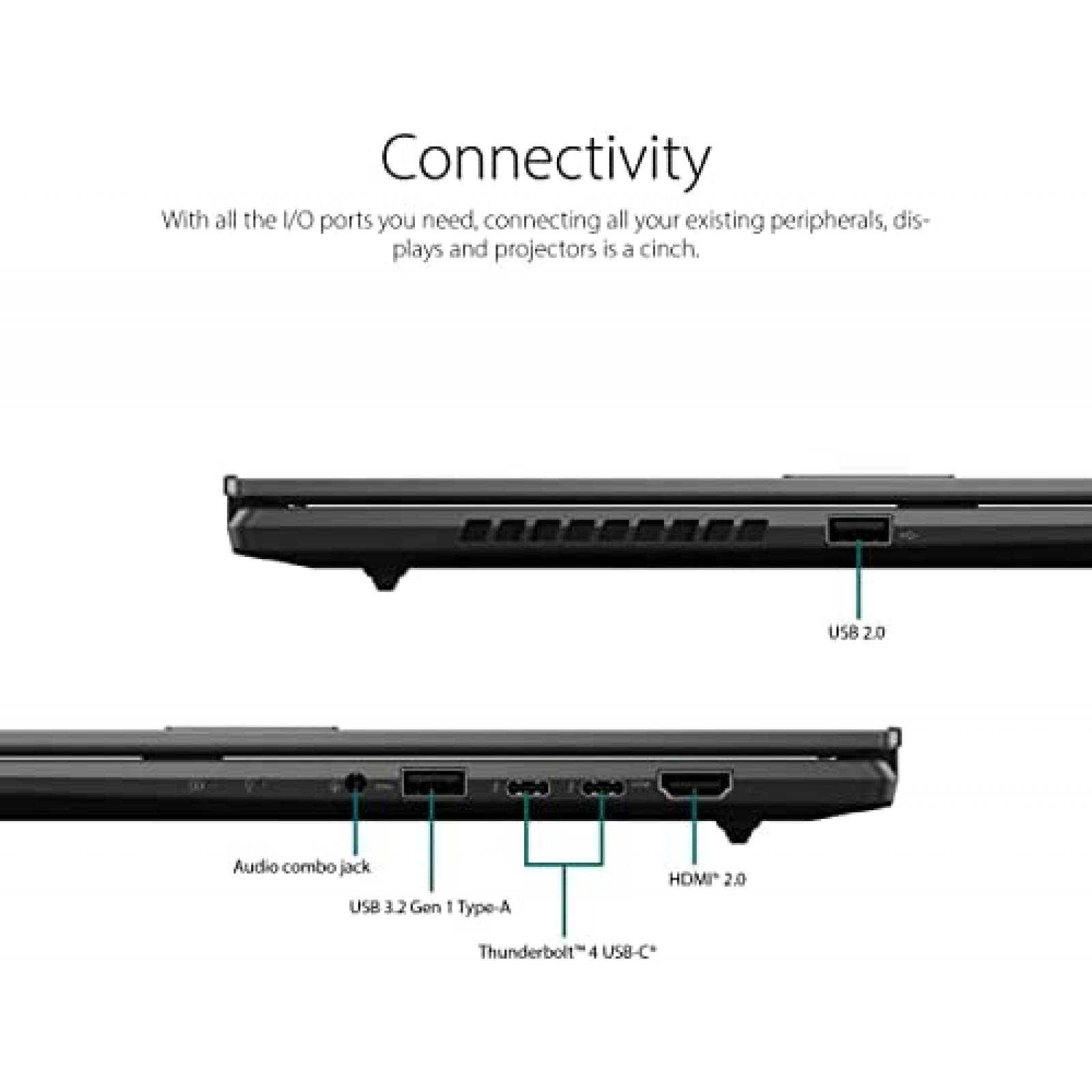 Laptop Asus VivoBook 16'' Intel Core i7 16GB 512GB -Negro