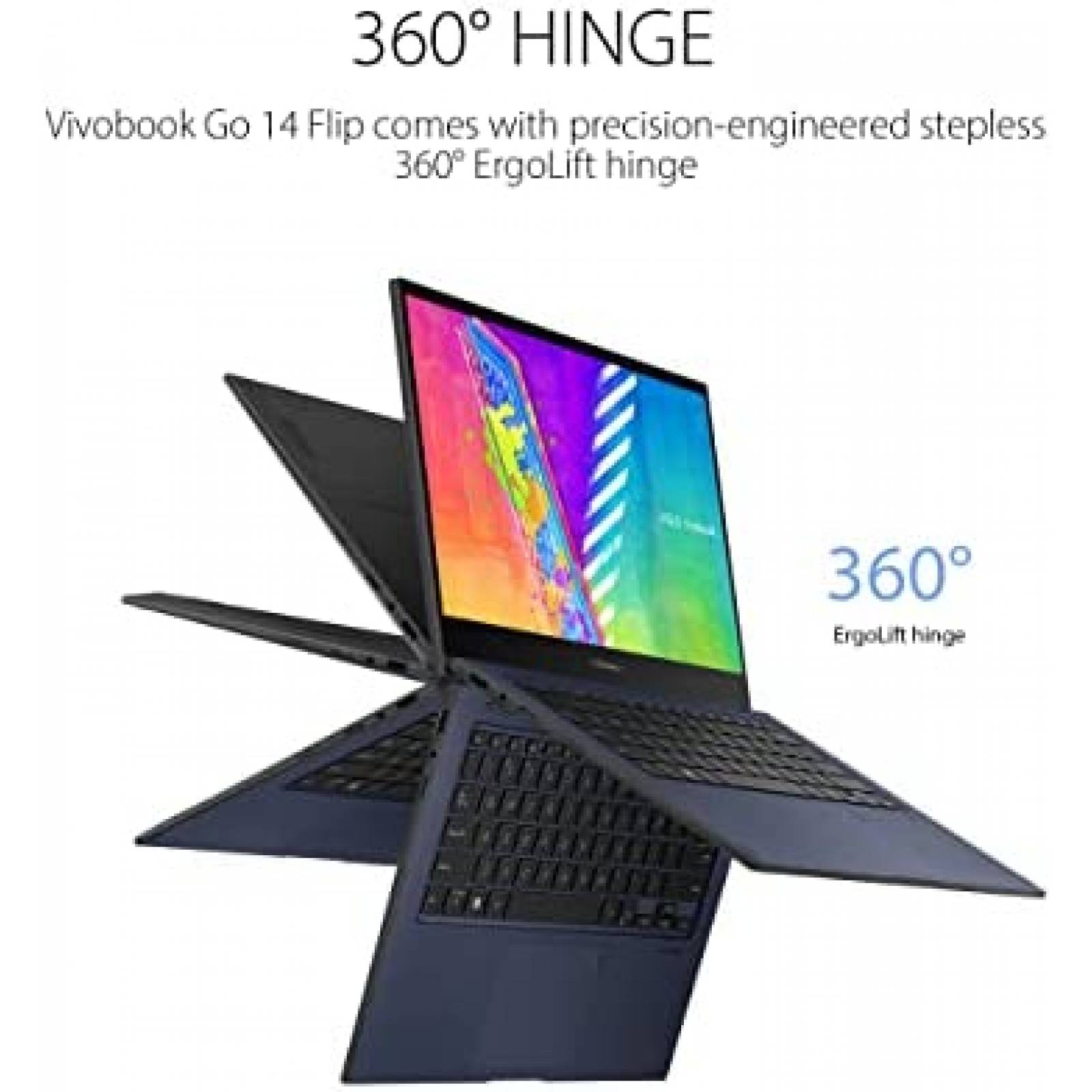 Laptop Gamer Asus VivoBook Go 14'' N4500 4GB 128GB -Azul