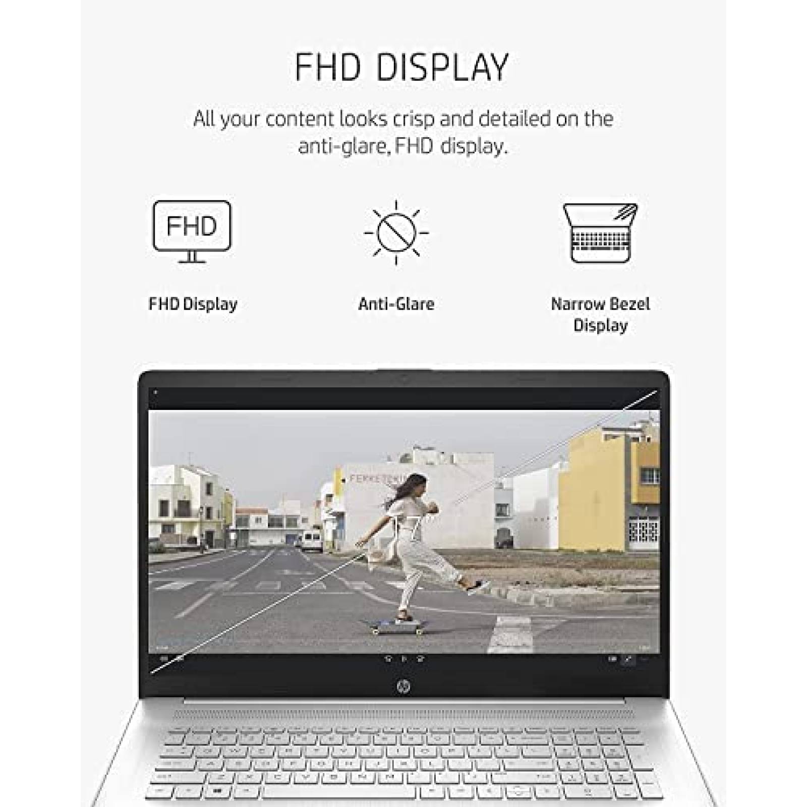 Laptop HP Pavillion 17.3'' Intel i5 20GB 1TB -Plata