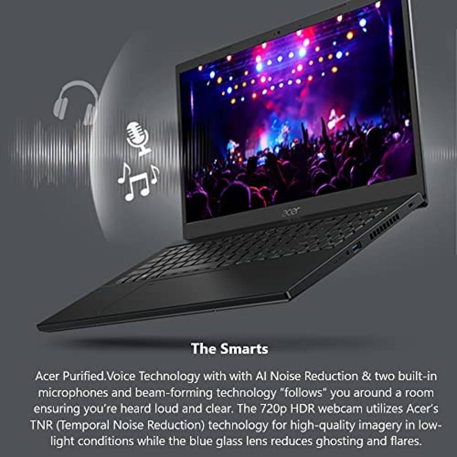 Laptop ACER Aspire 7 15.6'' Intel i7 8GB 512 GB -Negro