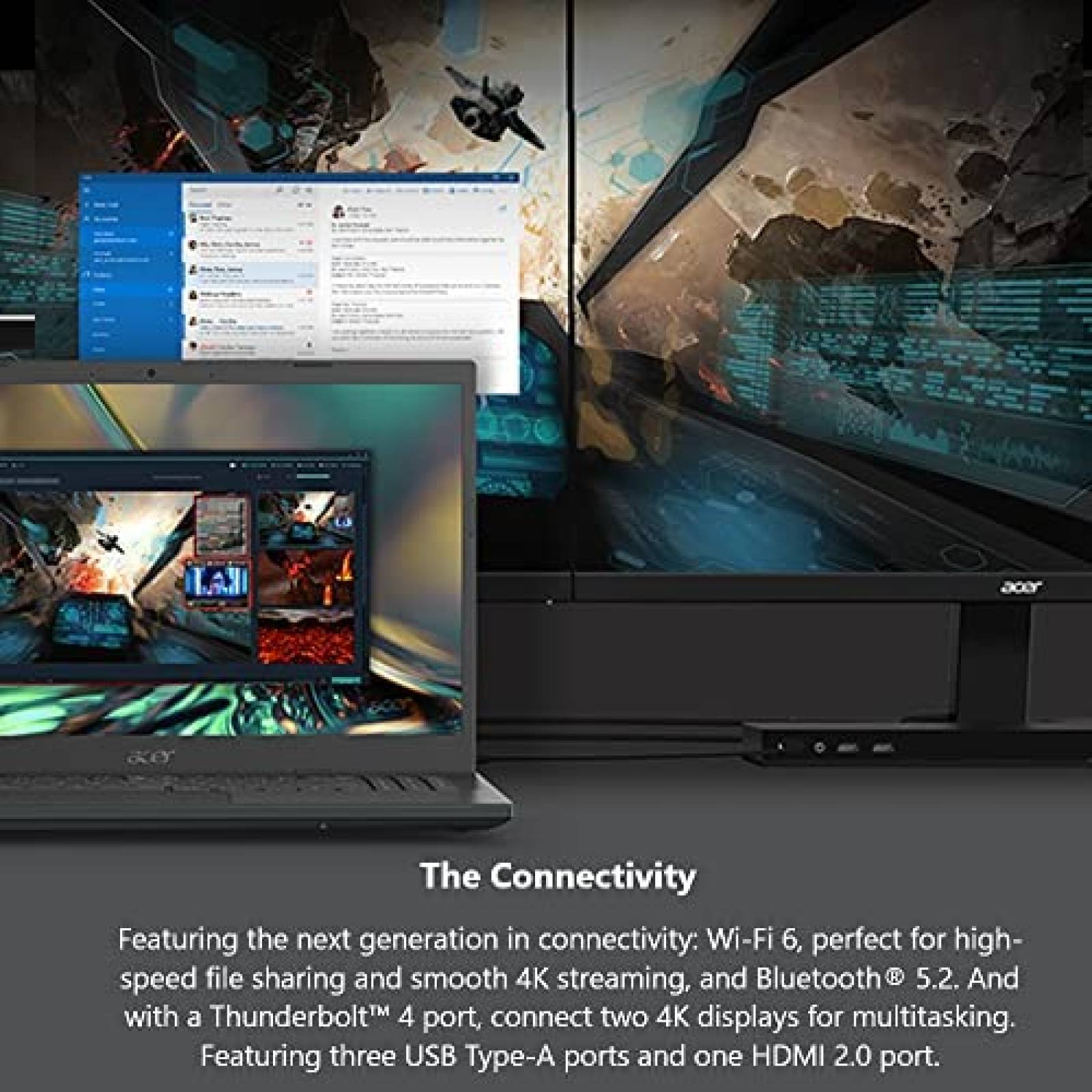 Laptop ACER Aspire 7 15.6'' Intel i7 8GB 512 GB -Negro