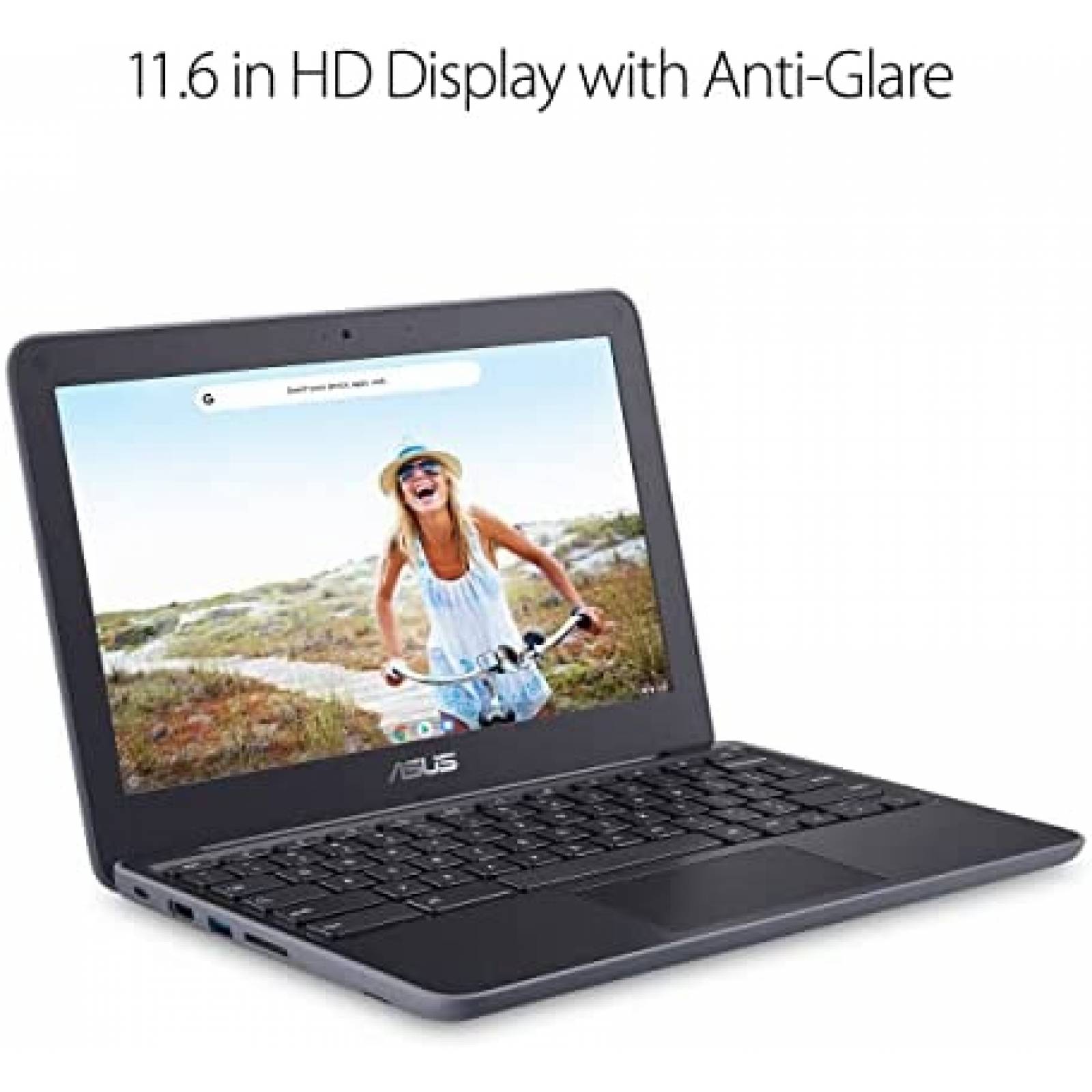 Laptop Asus Chromebook C203XA 11.6 4GB 32GB Uso Rudo -Gris