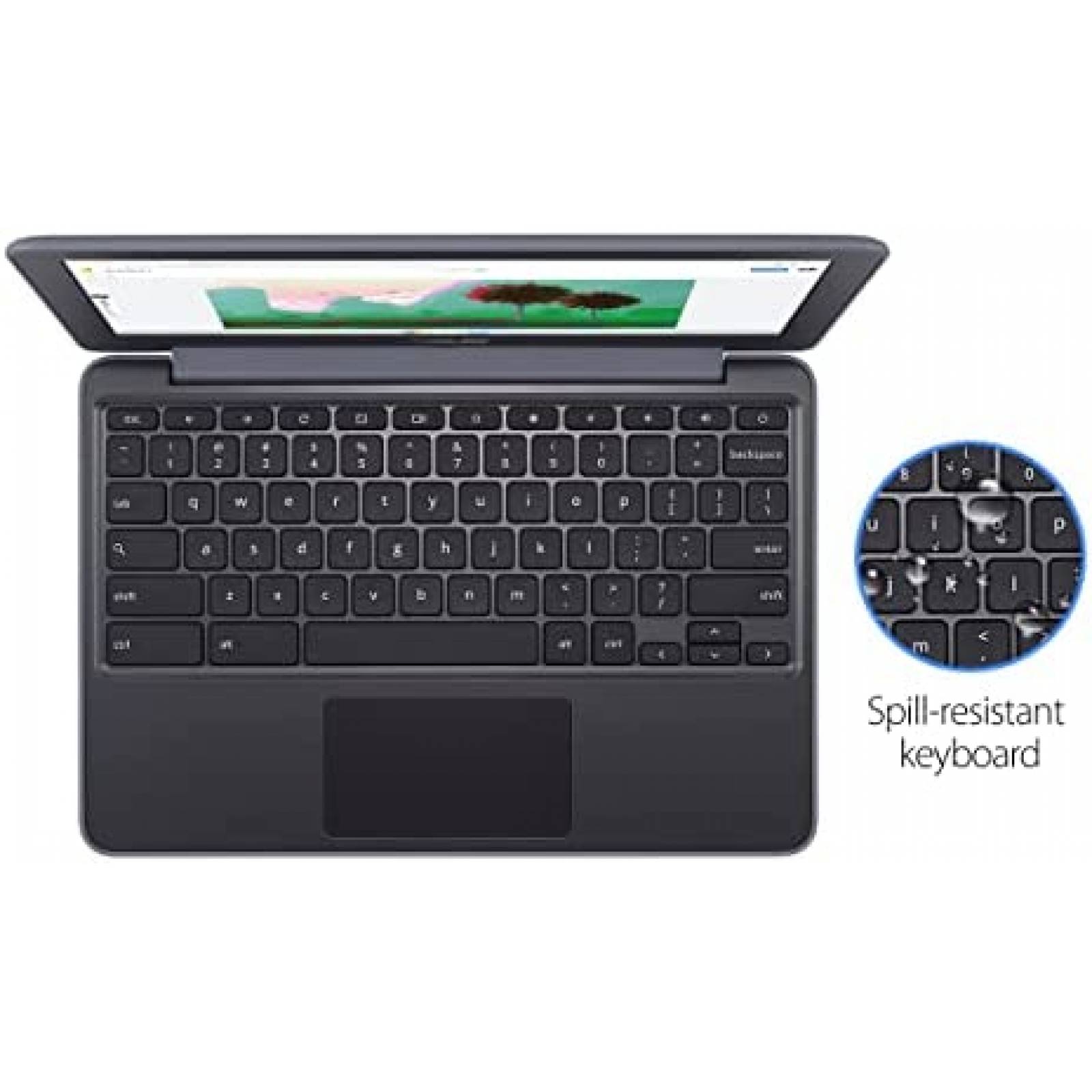 Laptop Asus Chromebook C203XA 11.6 4GB 32GB Uso Rudo -Gris