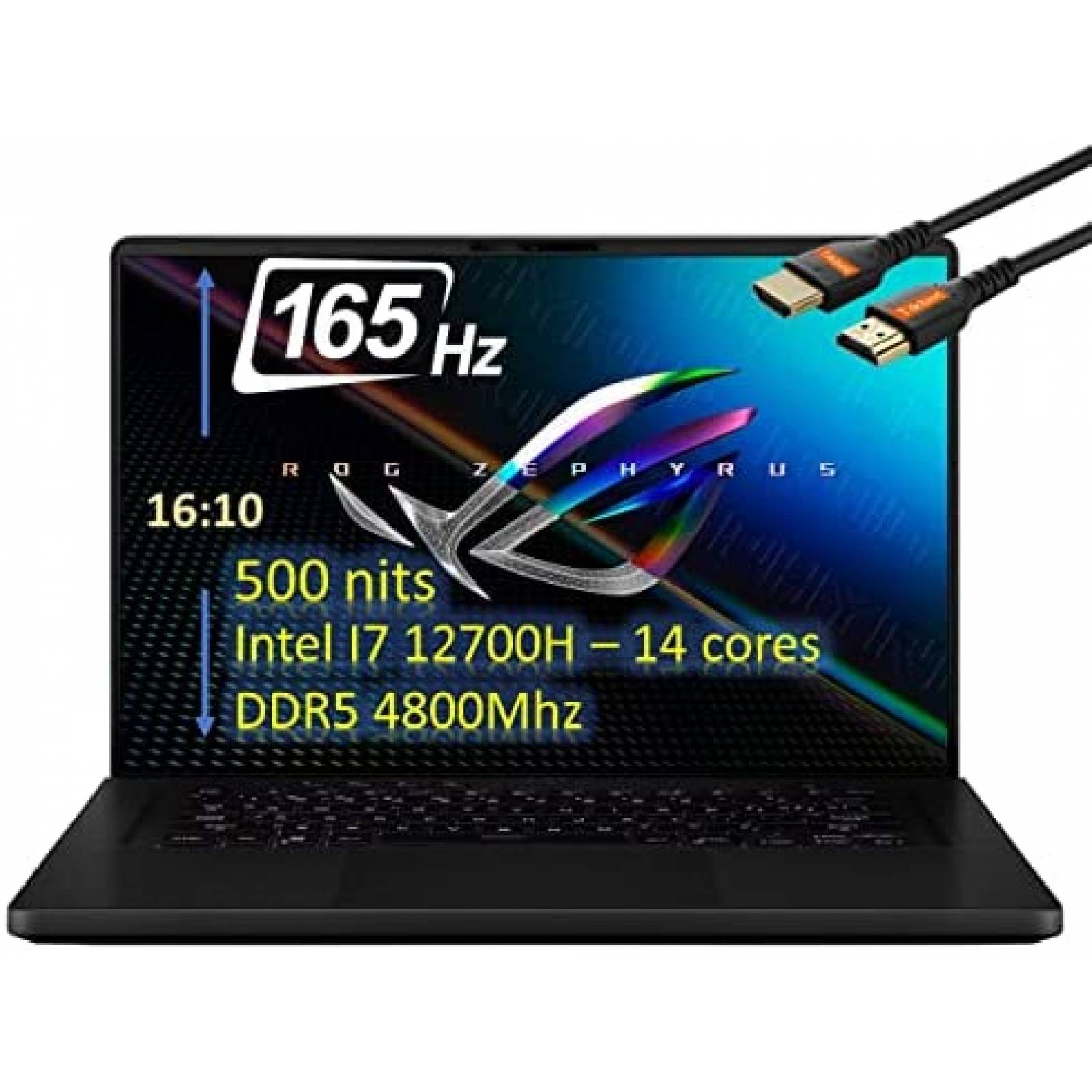 Laptop Gamer ASUS ROG Zephyrus 16 16'' i7 RTX 3060 16GB 1TB
