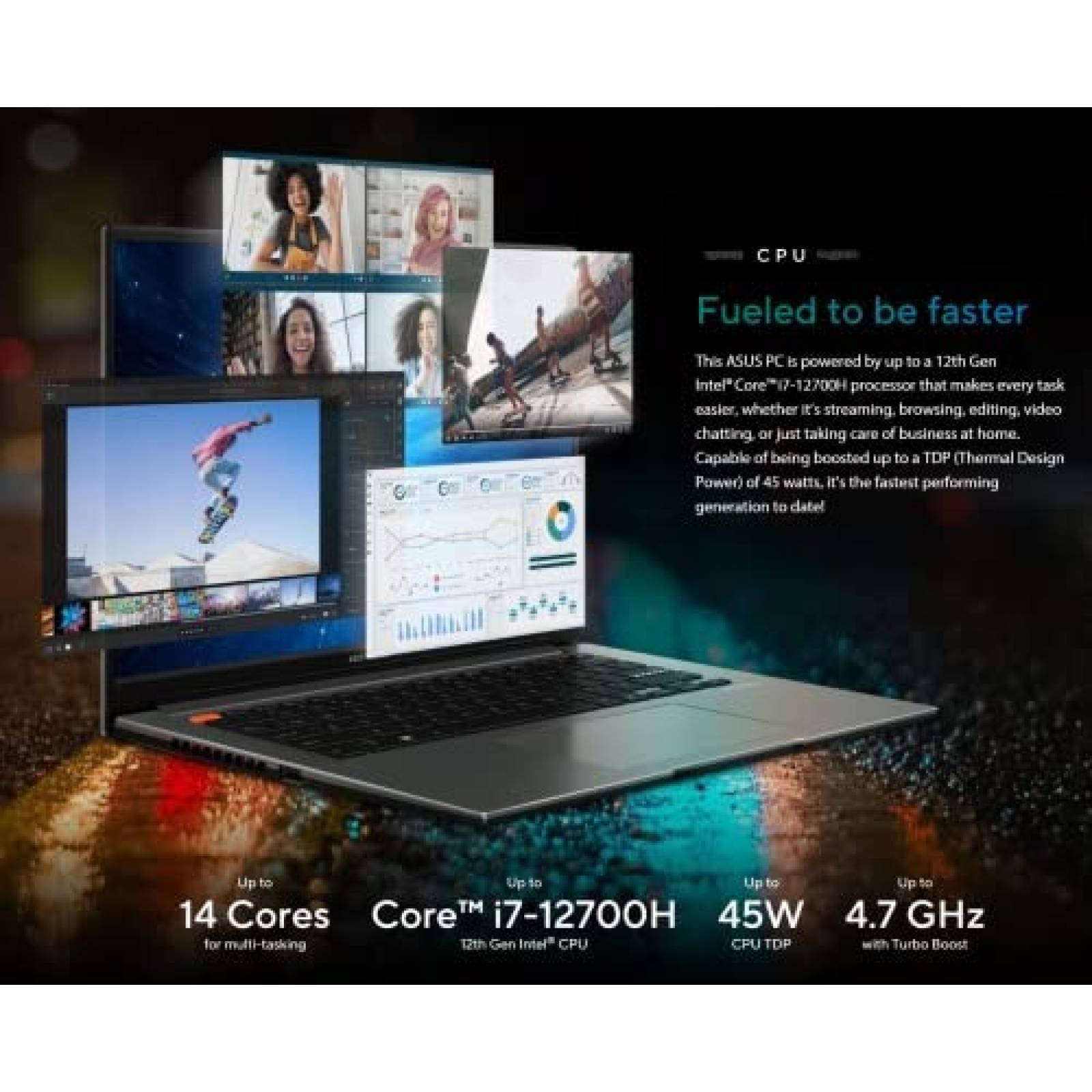 Laptop ASUS Vivobook S 14X 14.5'' i7 40GB RAM 2TB SSD W11H