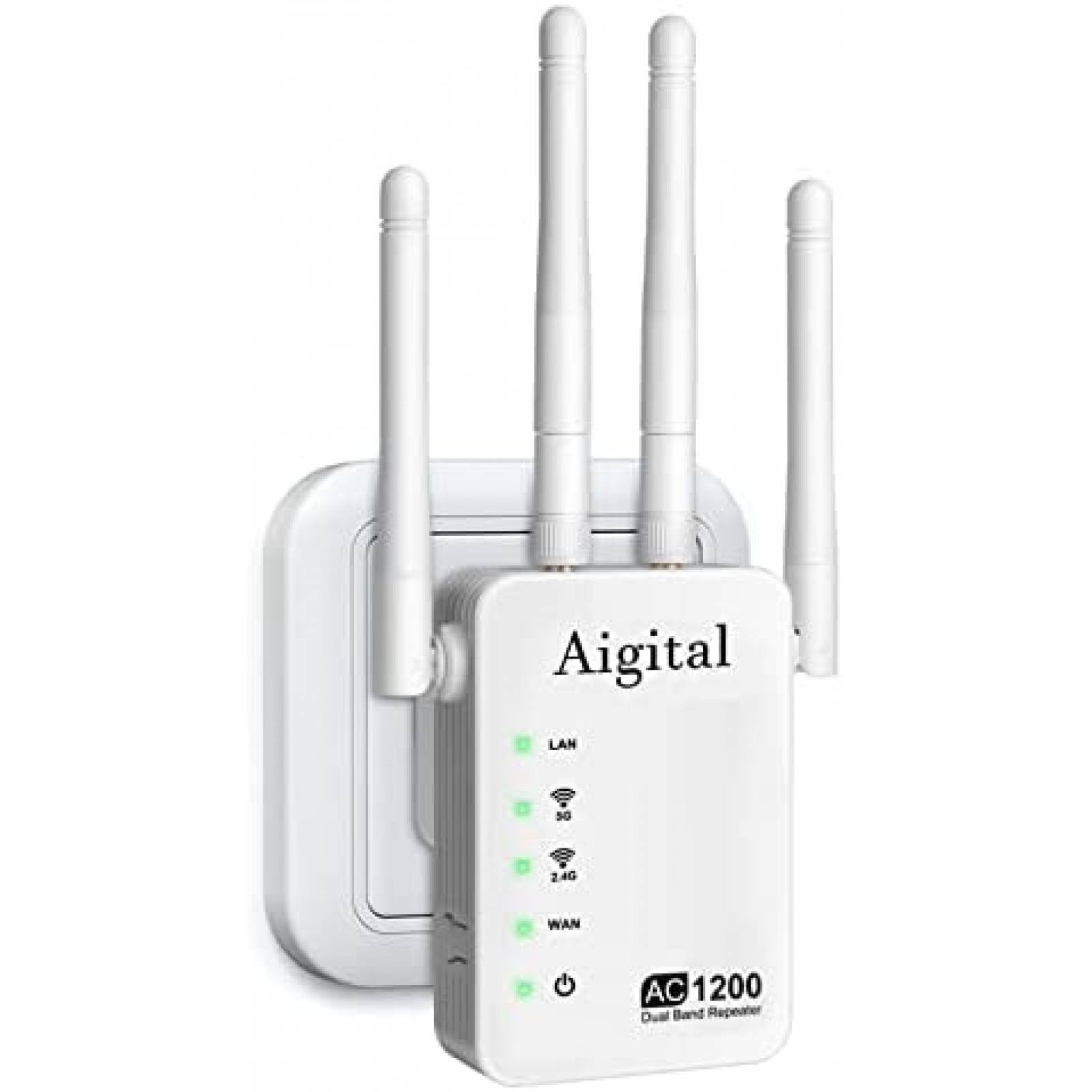 ExtensorWiFi Wodgreat de Hasta 1200MB con 2 Puertos Ethernet