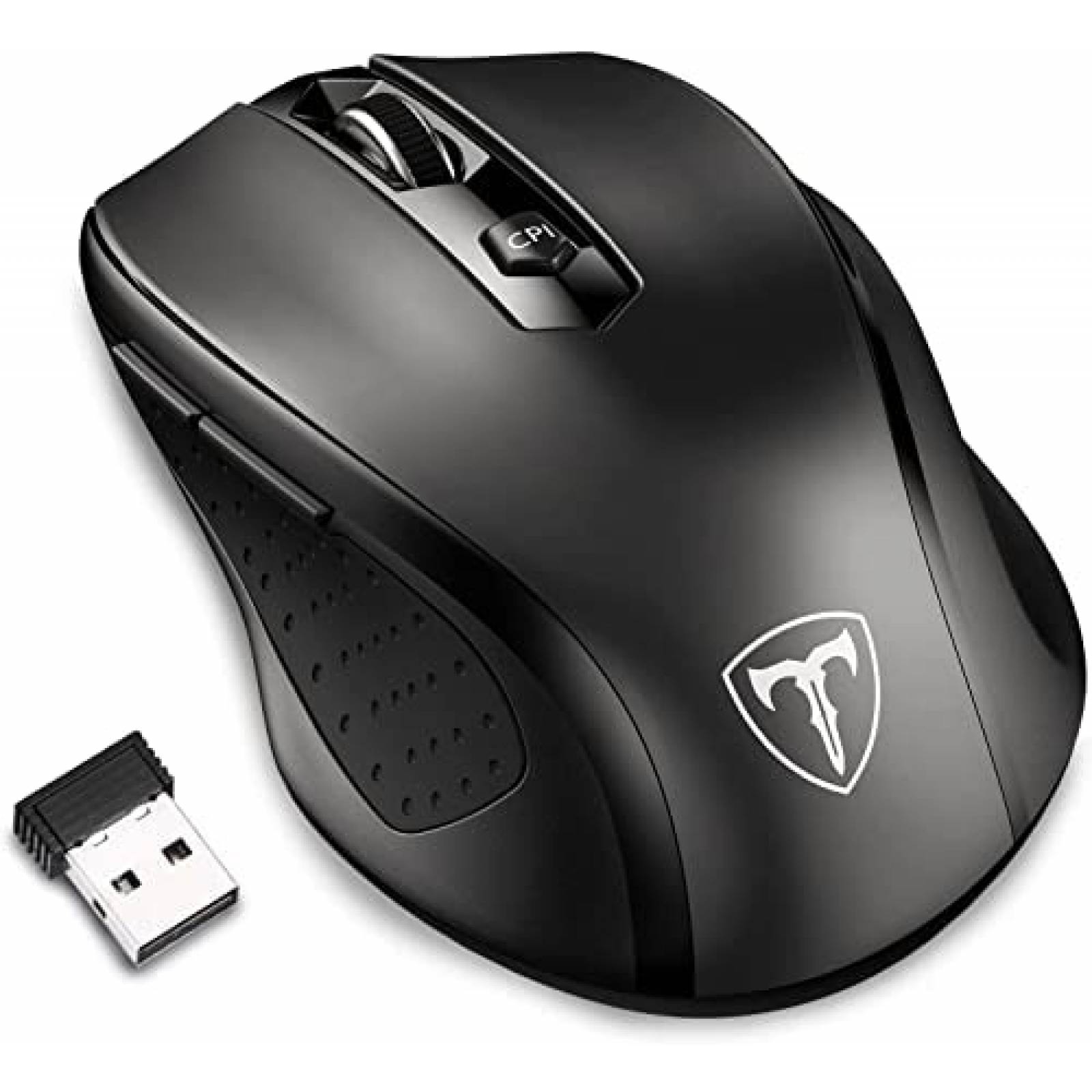 Mouse Ergonomico Bluetooth Happy Fit DPI Ajustable -Negro