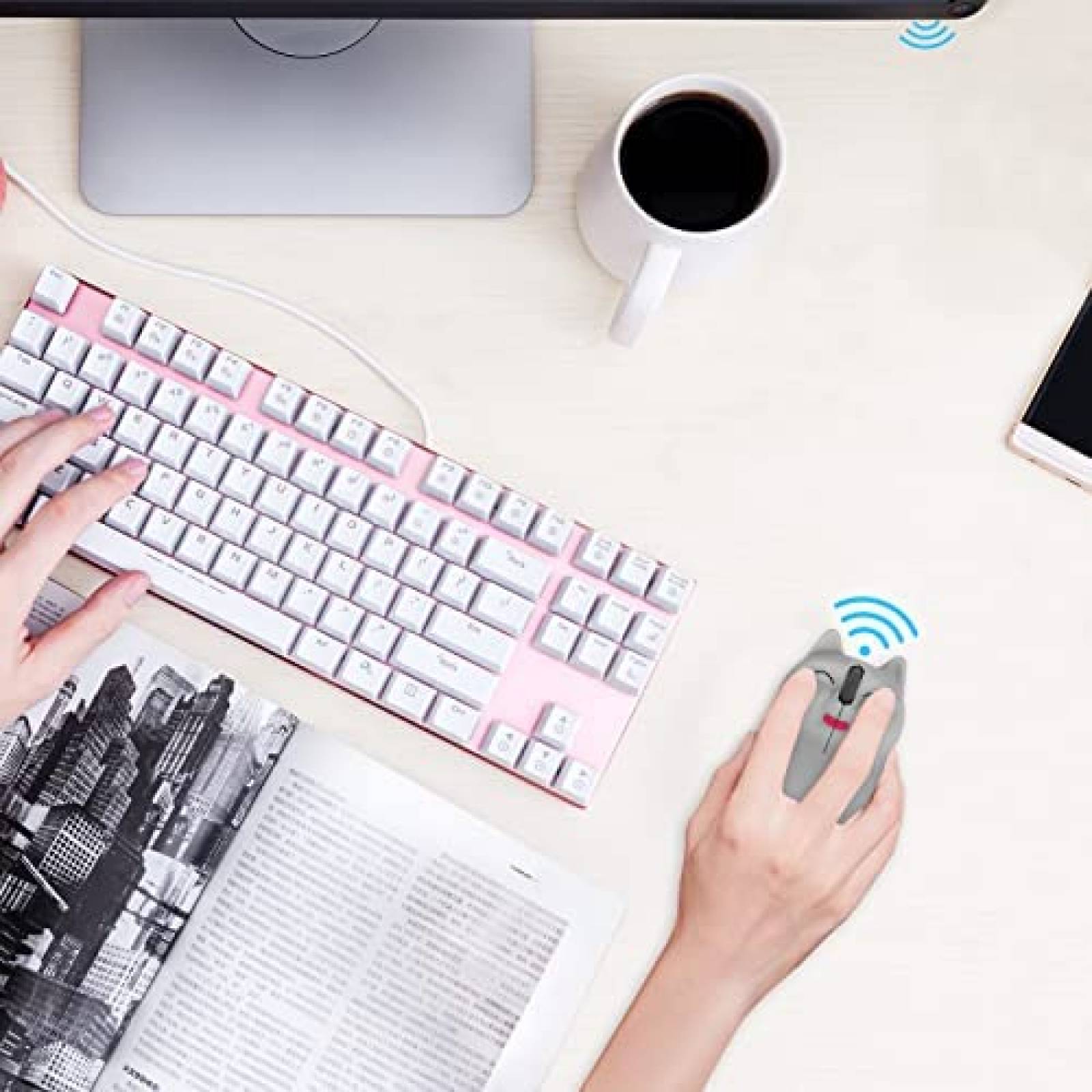 Mouse Inalambrico Generico USB 1200DPI para Nios -Gris