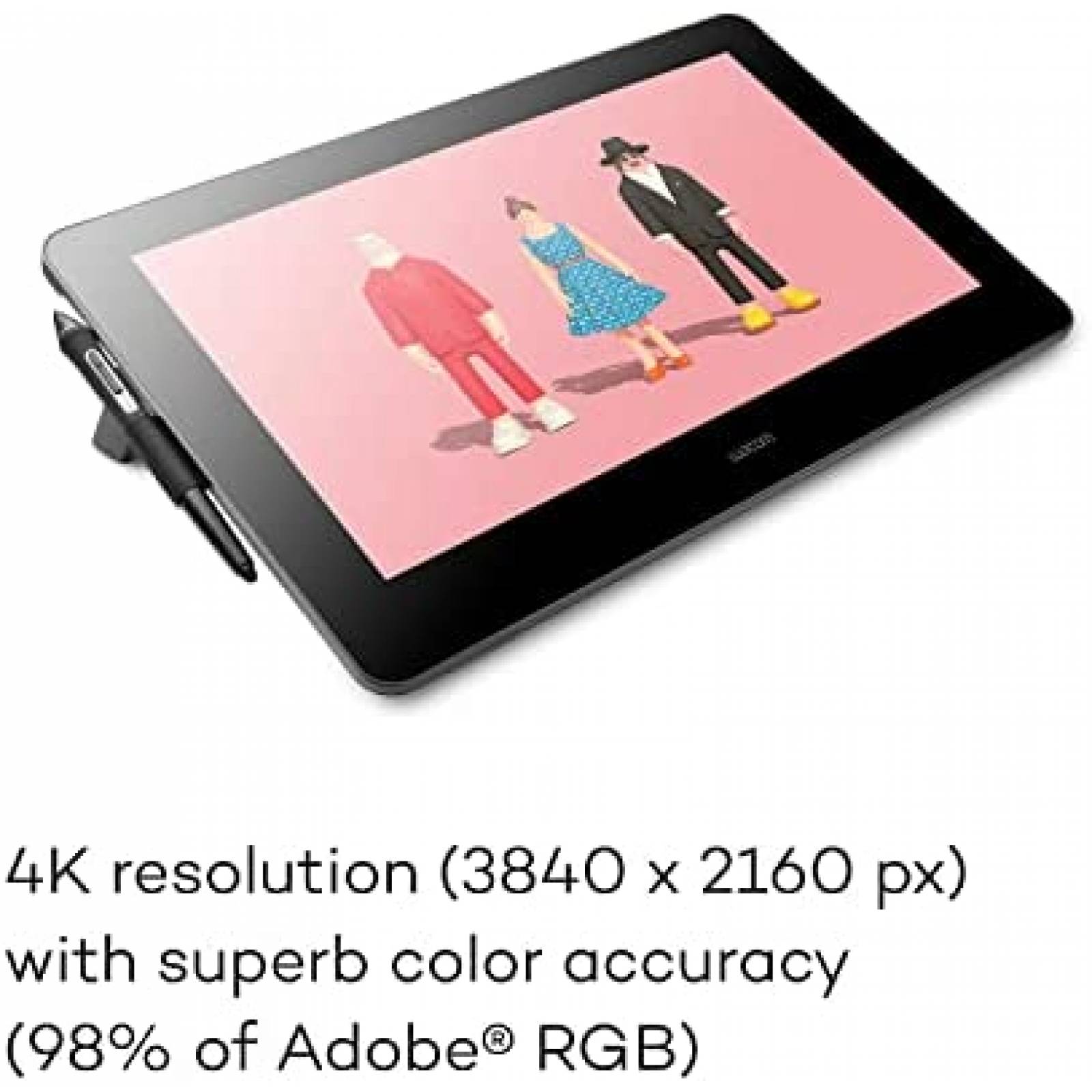 Tableta Dibujo Wacom Cintiq Pro 16 4K 8192 Niveles -Negro