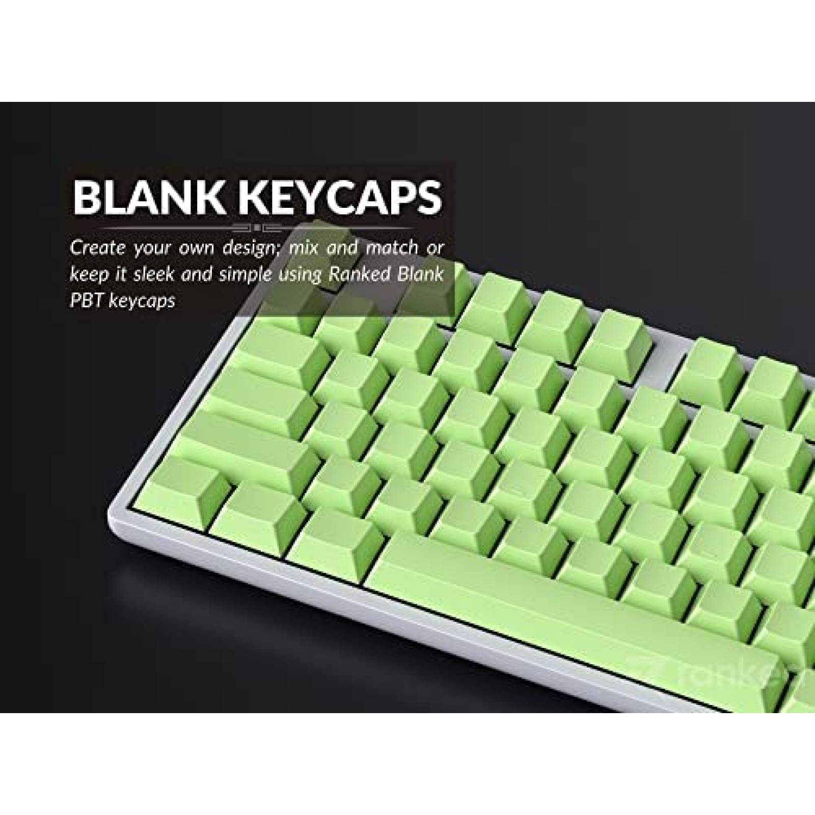 Teclas en Blanco Ranked 139 pz para Teclado Mecanico -Verde
