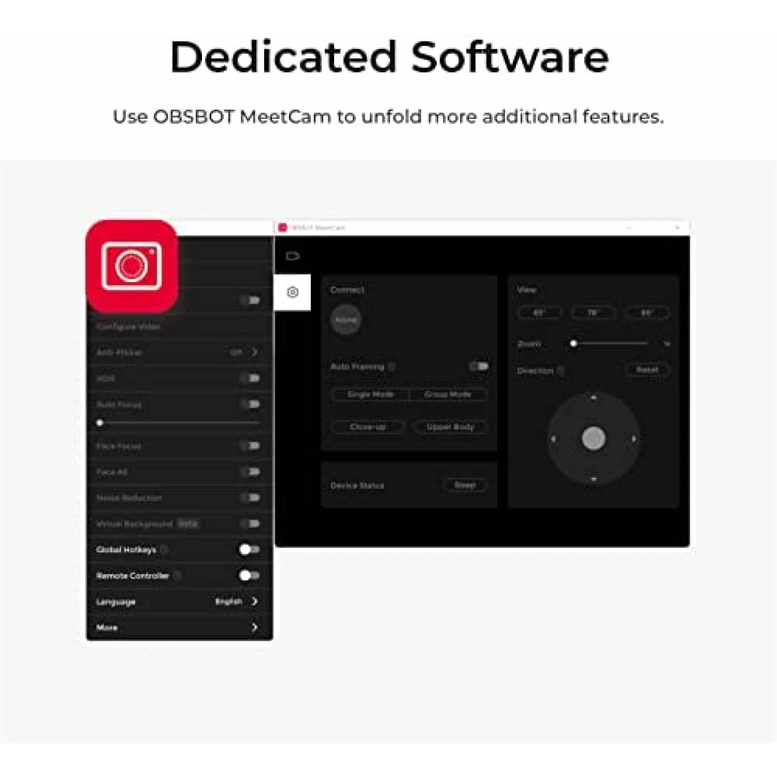Camara Web Obsbot Meet 1080p Video Conferencia -Negro