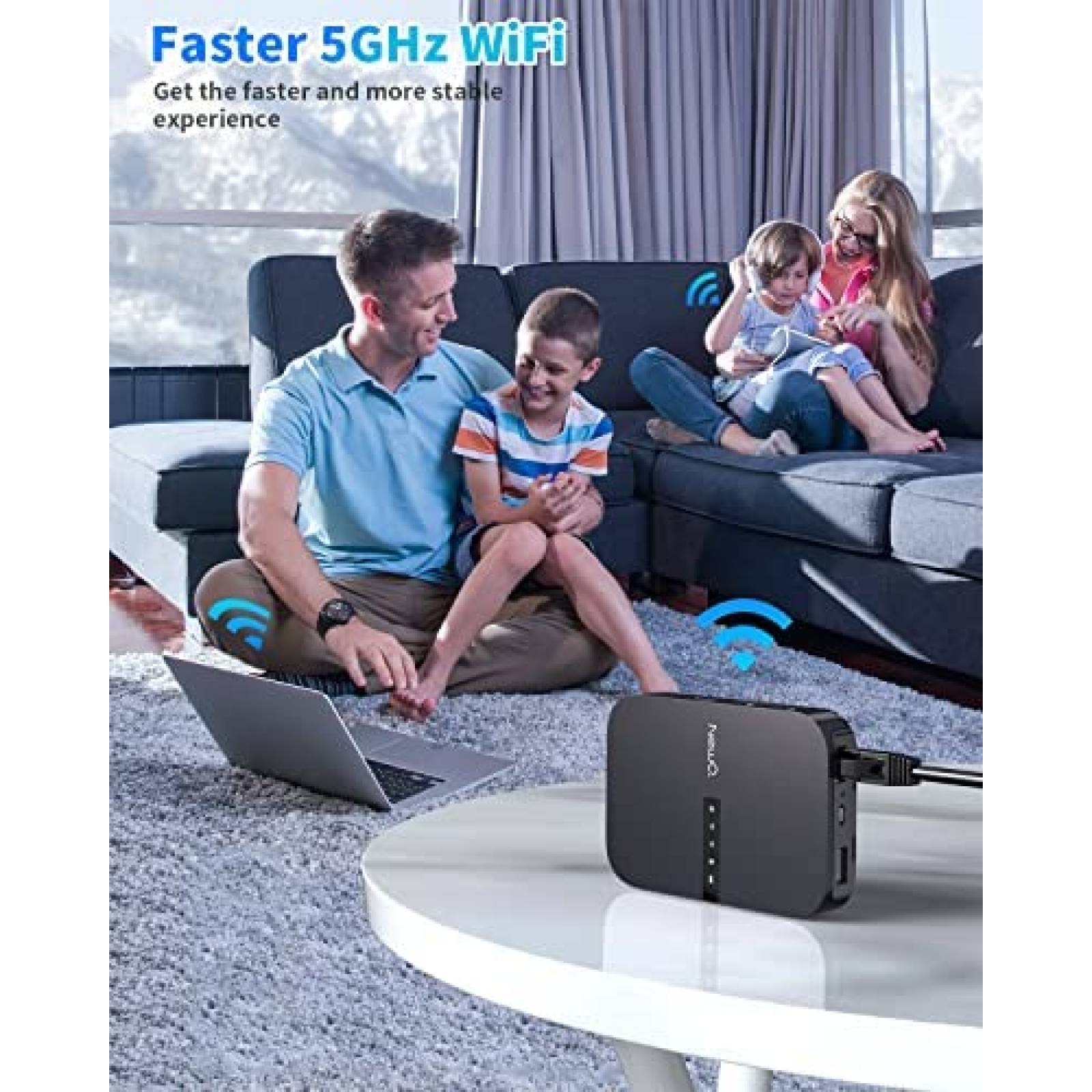 Disco Duro Portatil NEWQ Mini Extensor WIFI Lector SD