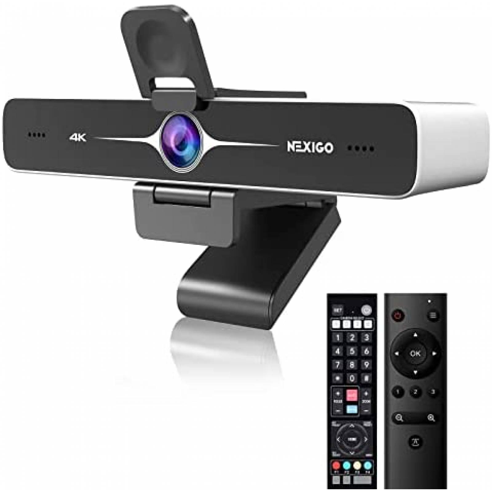 Webcam Nexigo 4K Enfoque Automatico Microfono USB -Negro