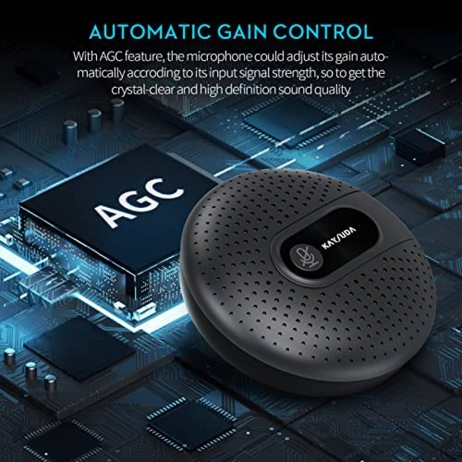 Microfono Omnidireccional KAYSUDA Plug & Play -Negro