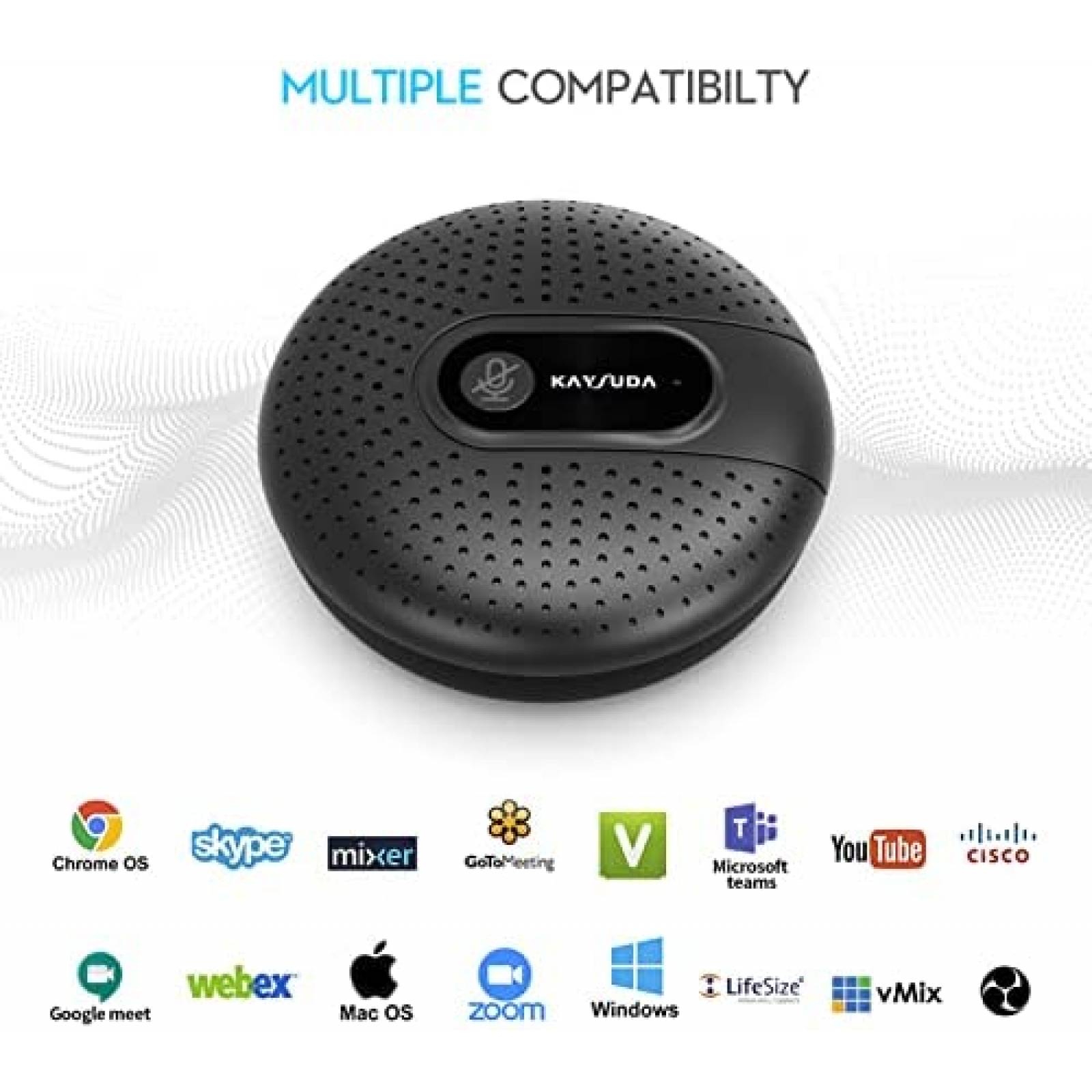 Microfono Omnidireccional KAYSUDA Plug & Play -Negro