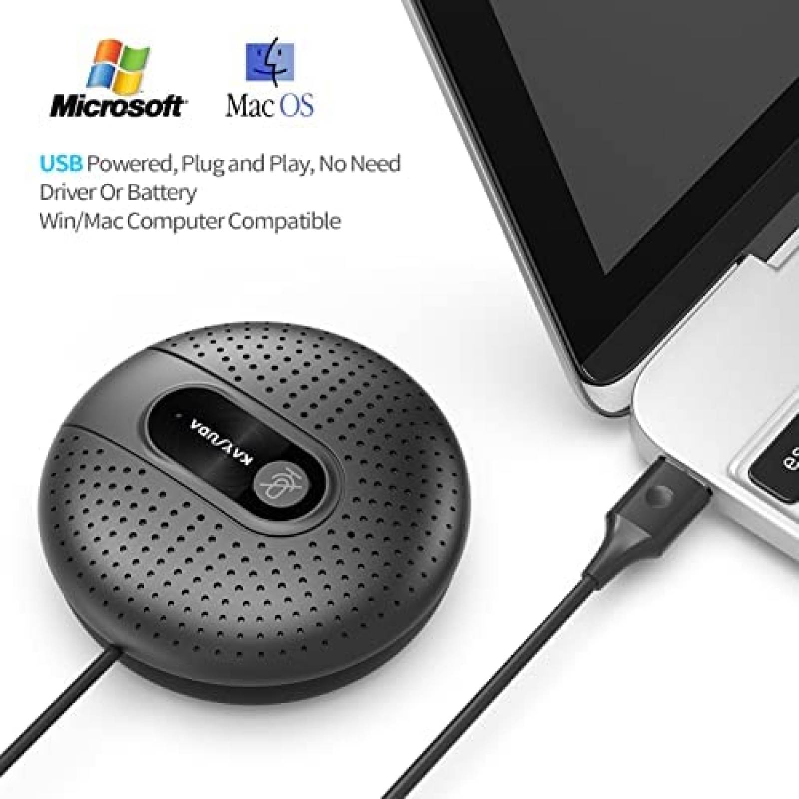 Microfono Omnidireccional KAYSUDA Plug & Play -Negro