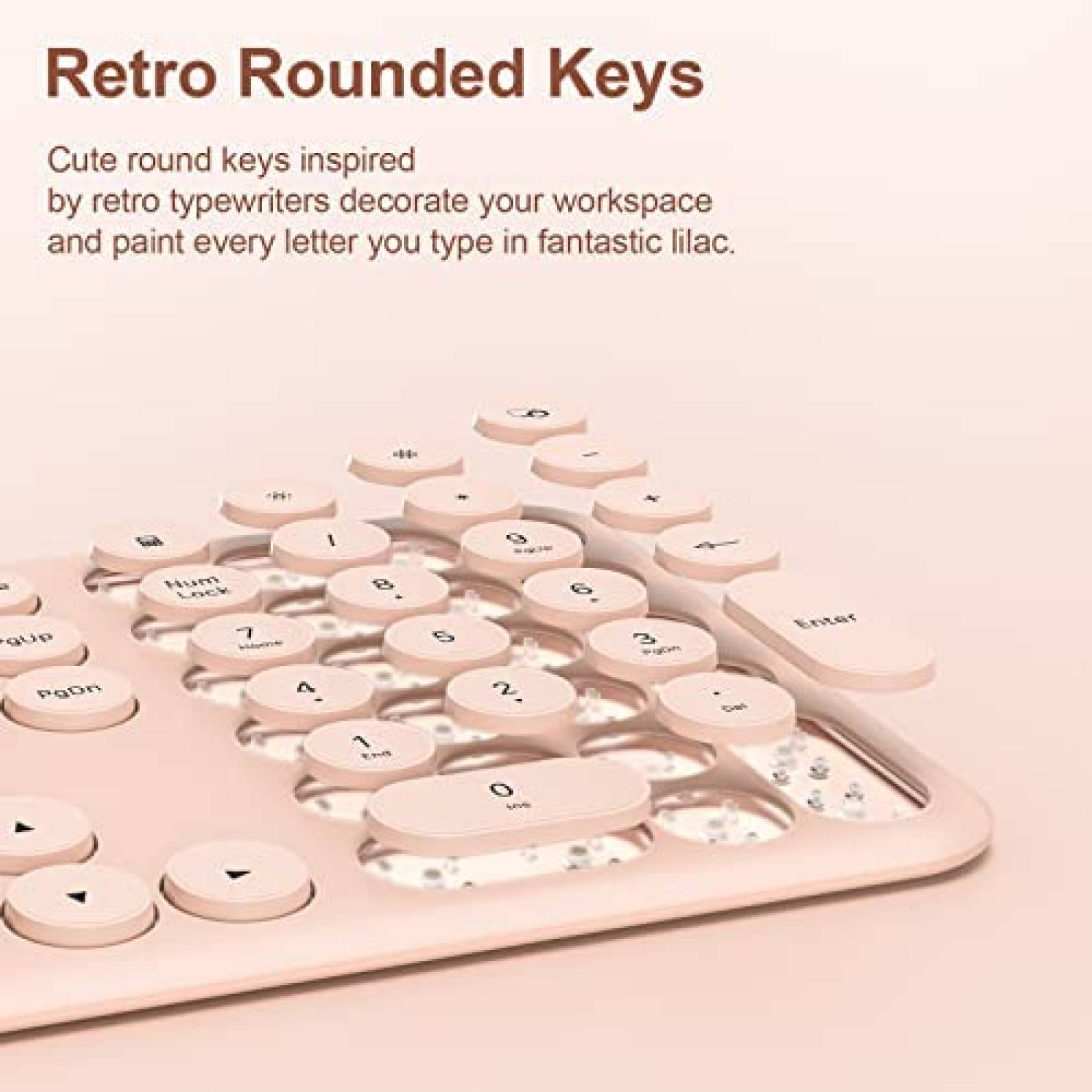 Teclado+Mouse xtremtec Inalambrico para Computadora -Rosa