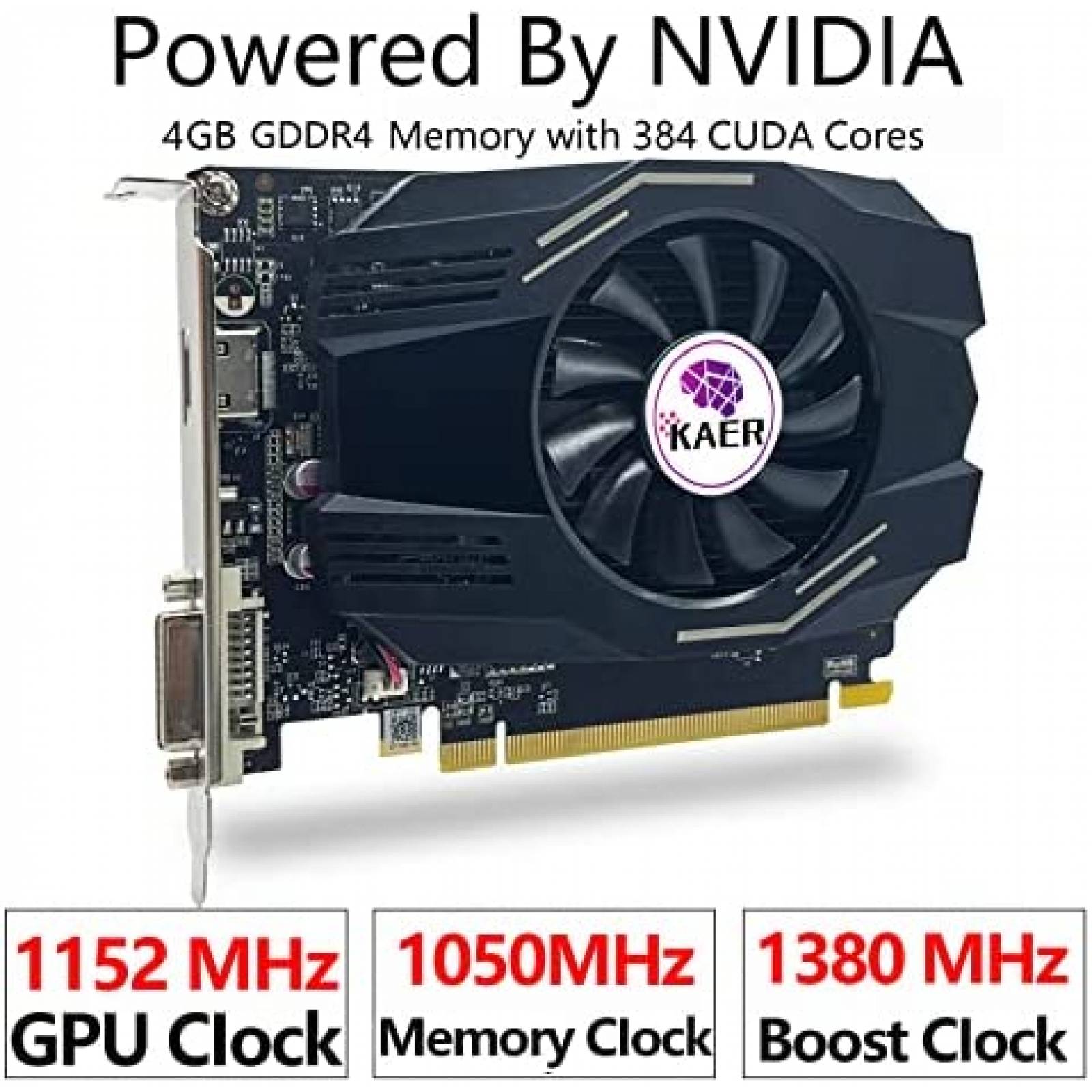 Tarjeta de Video SHOWKINGS NVIDIA GeForce GT 1030 4GB GDRR4