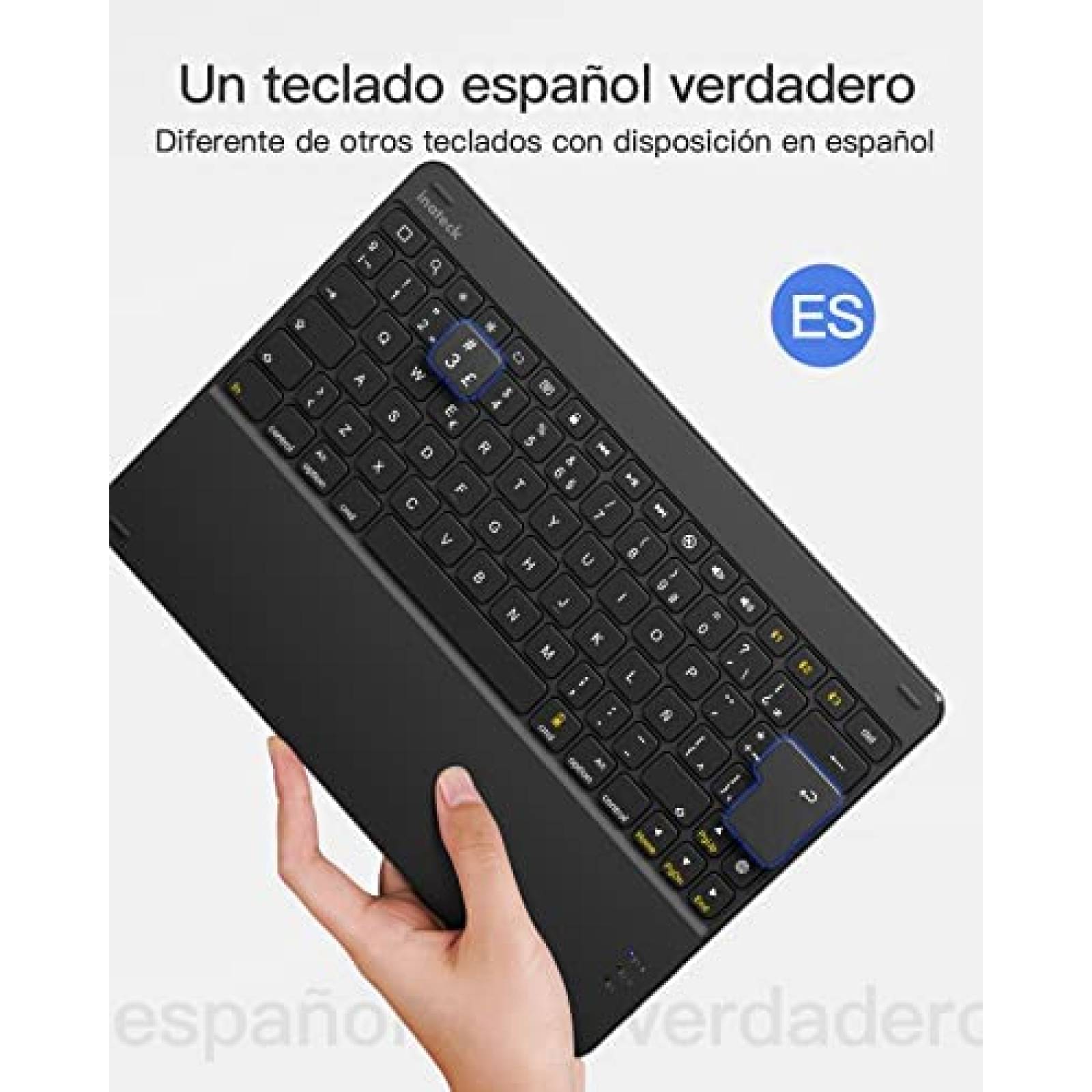 Teclado Para Ipad Inateck 10.2'' Y 10.5'' Latinoamericano