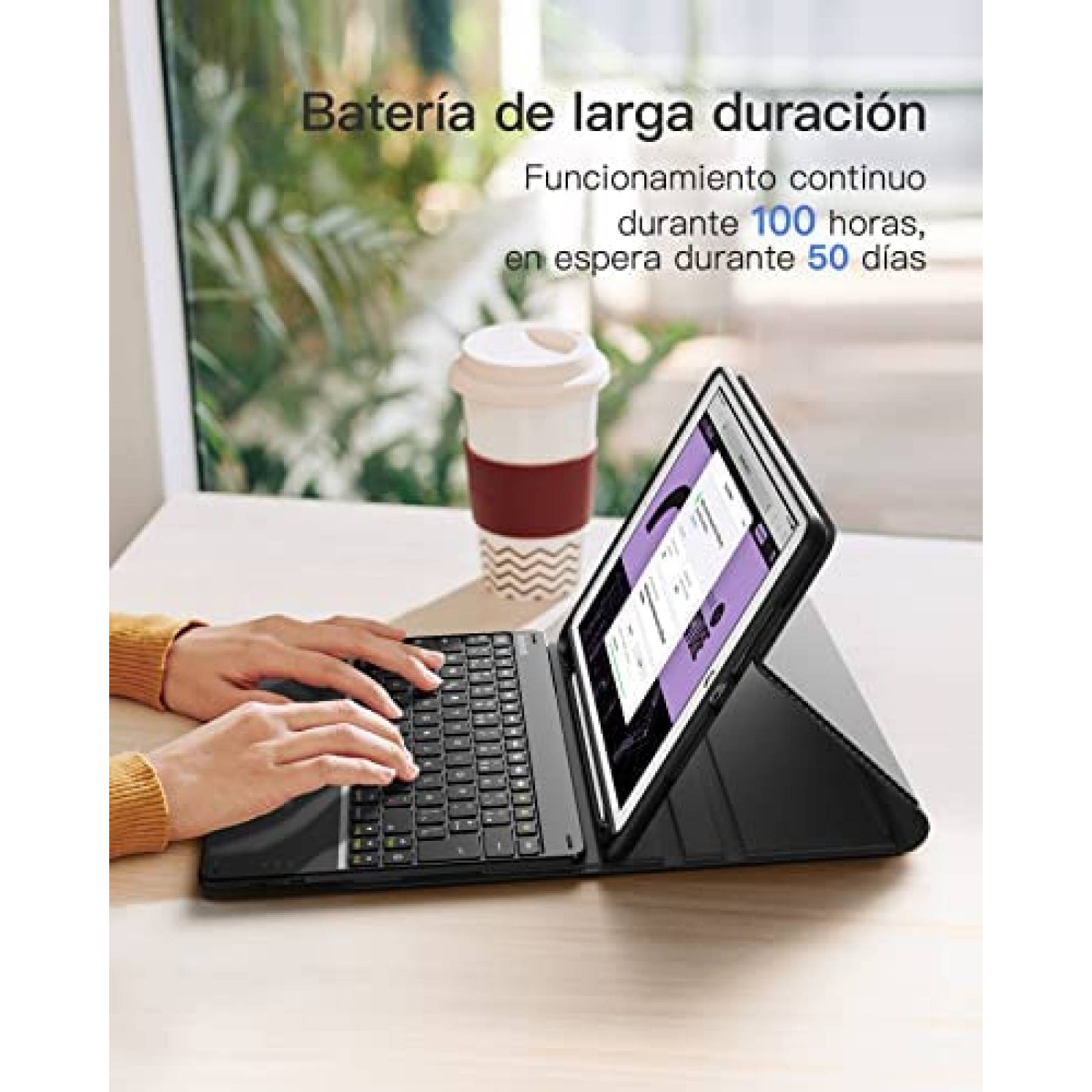 Teclado Para Ipad Inateck 10.2'' Y 10.5'' Latinoamericano
