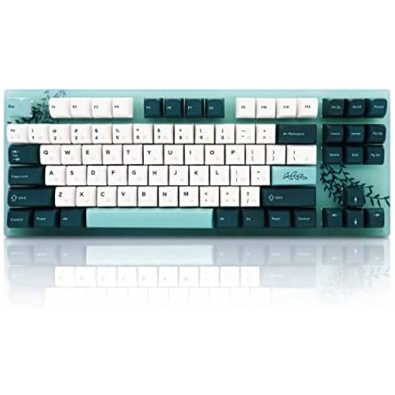 Teclado Gamer Womier K87 87 Teclas Mecanico -Amarillo