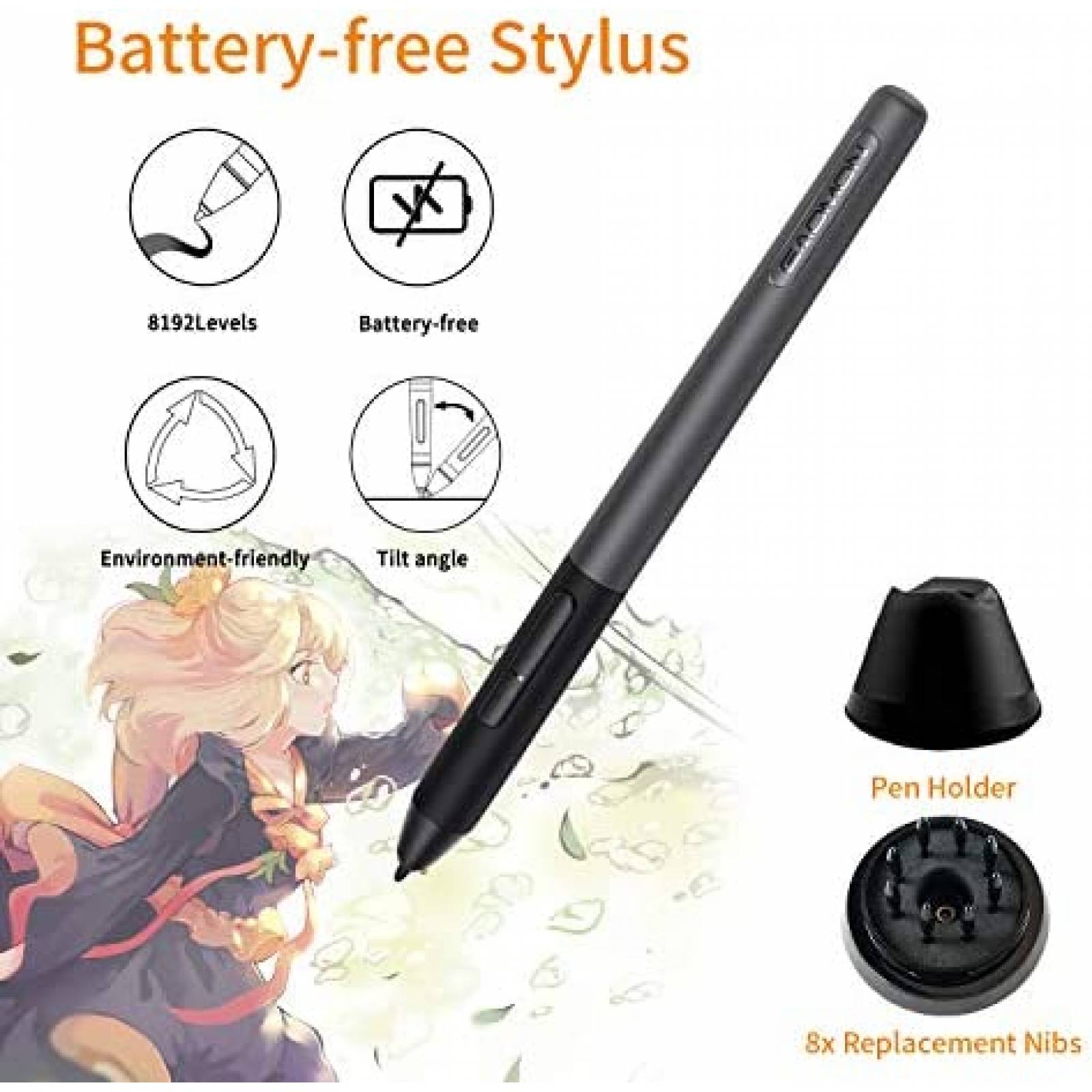 Tableta Dibujo Gaomon PD1161 11.6'' 8192 Niveles Presion -N