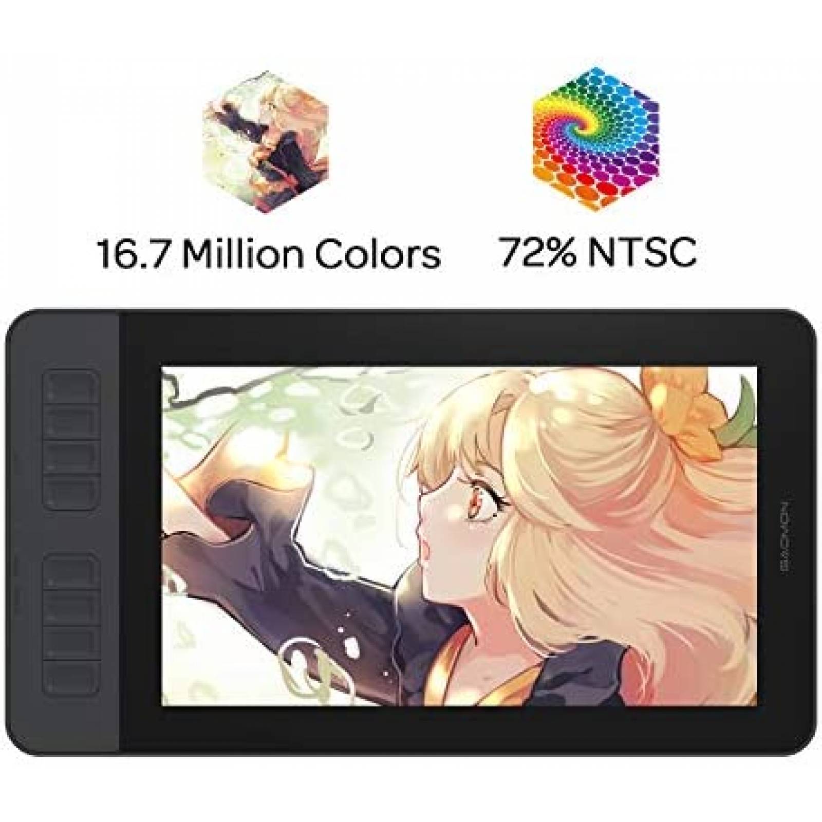 Tableta Dibujo Gaomon PD1161 11.6'' 8192 Niveles Presion -N