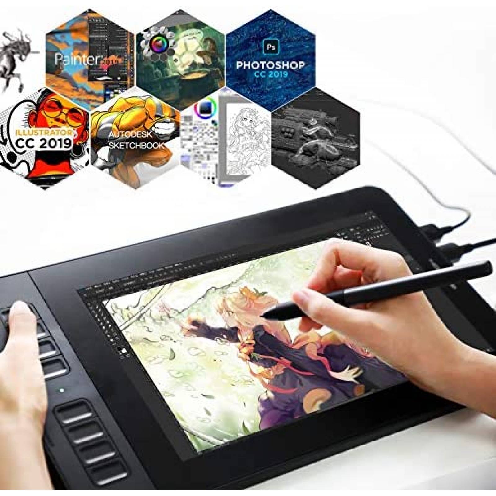 Tableta Dibujo Gaomon PD1161 11.6'' 8192 Niveles Presion -N