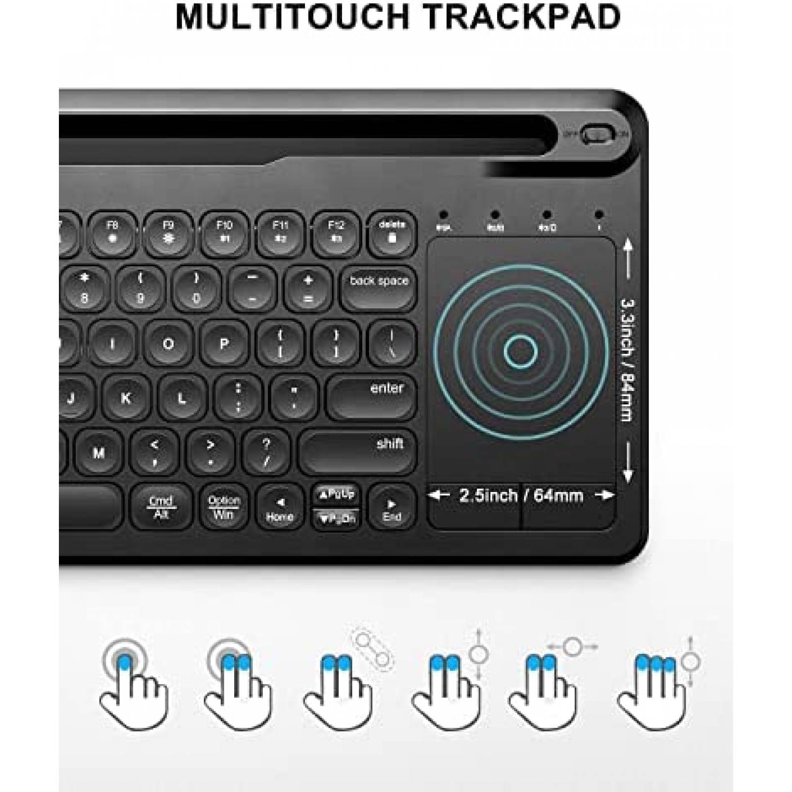 Teclado para Tablet/Celular Dracool Bluetooth -Negro