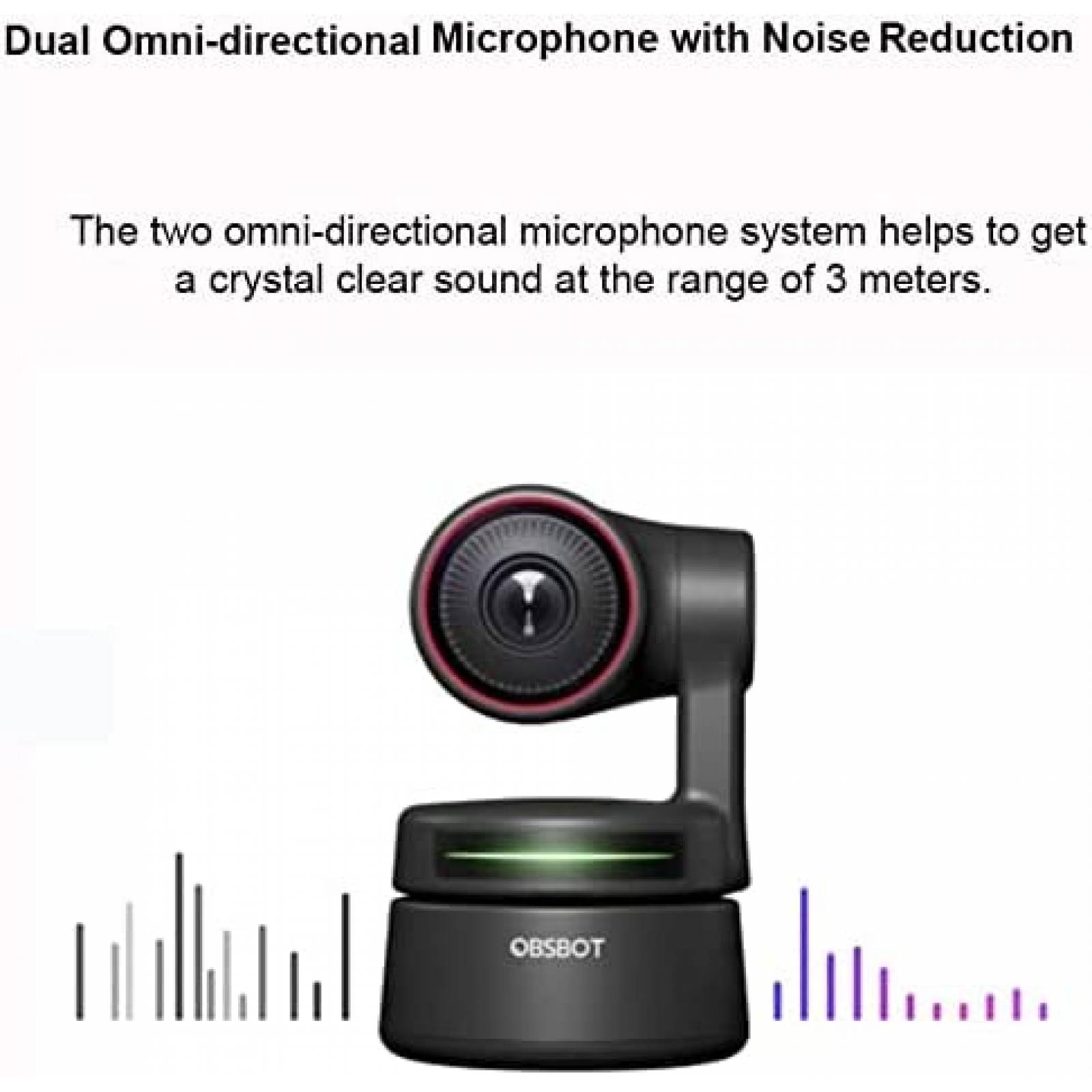 Webcam OBSBOT Tiny 4K Ultra HD Enfoque Automatico 4X Zoom