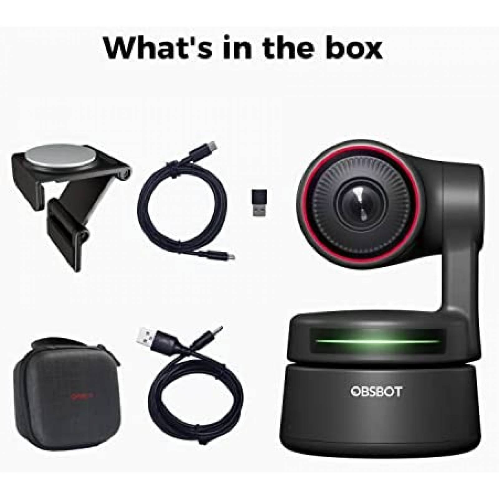 Webcam OBSBOT Tiny 4K Ultra HD Enfoque Automatico 4X Zoom