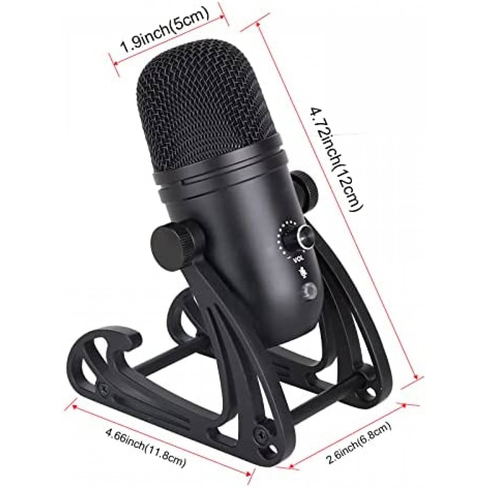 Microfono de Condensador MSIZOY para Transmision Podcasting