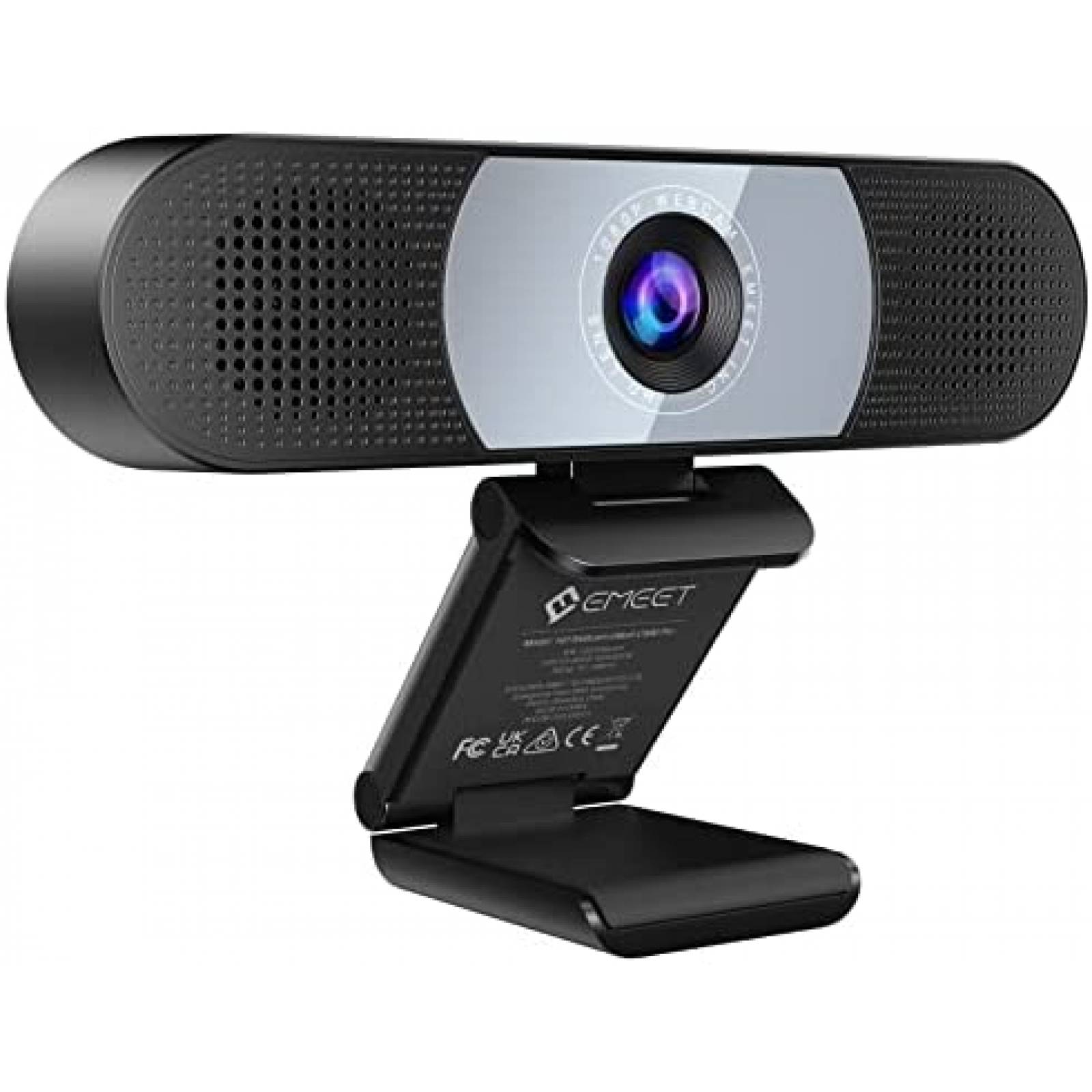 Webcam 3 en 1 EMEET 4 Microfonos y Reduccion de Ruido -Negro