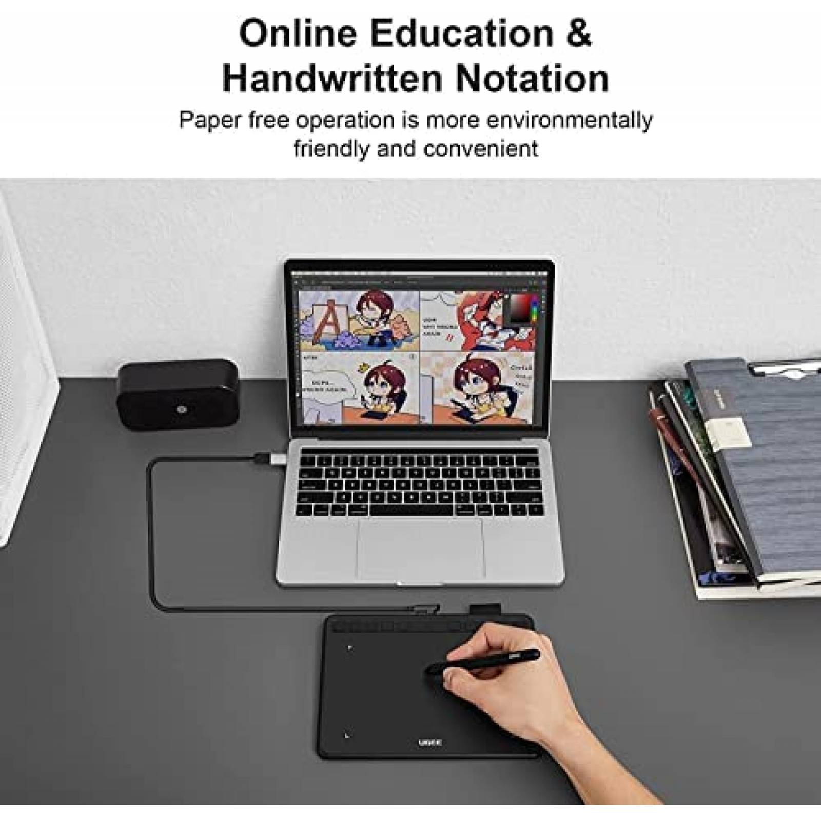 Tablet Grafica UGEE S640 LCD de 6.5'' x 4'' -Negro