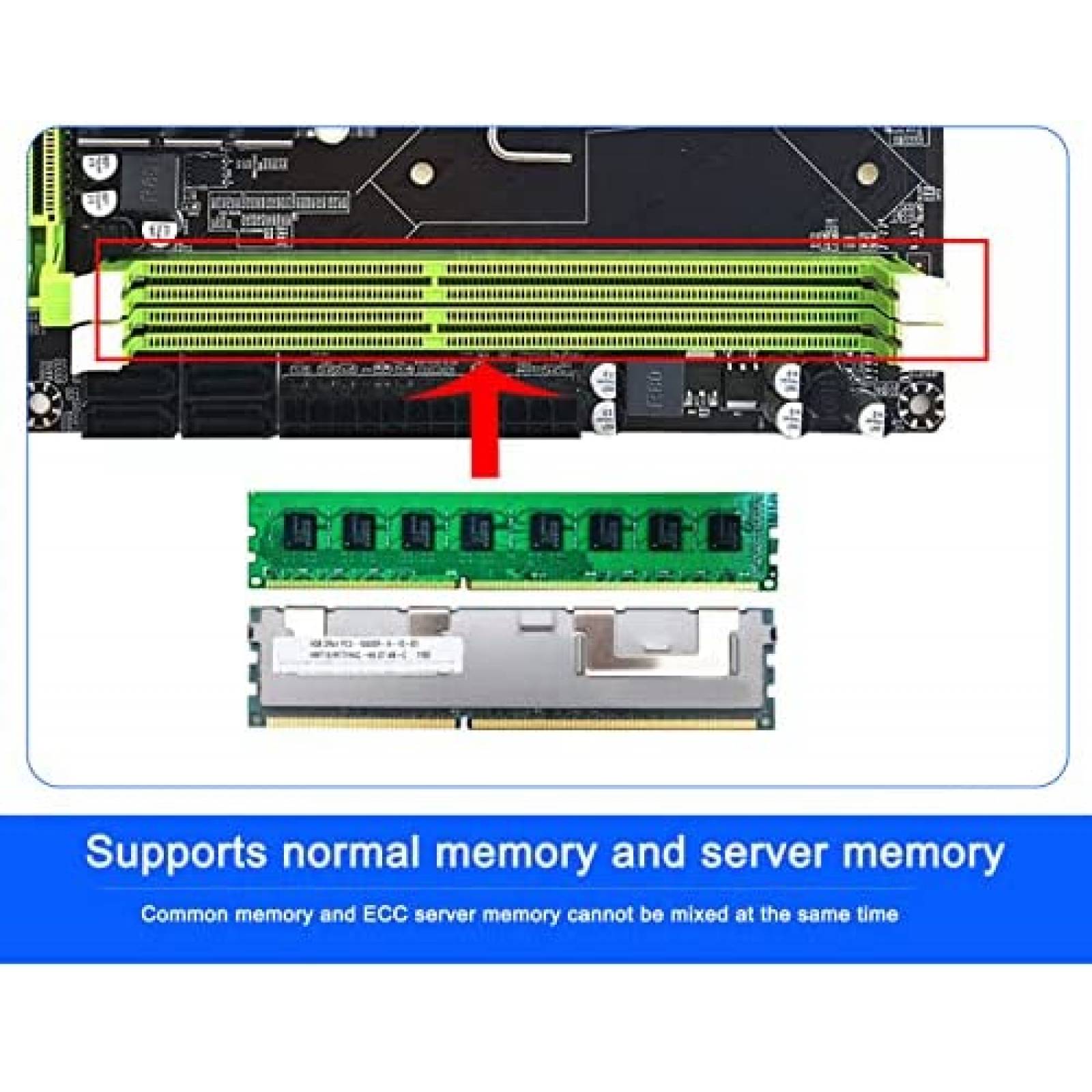 Tarjeta Madre ciciglow X58 Canal Dual DDR3 USB 2.0