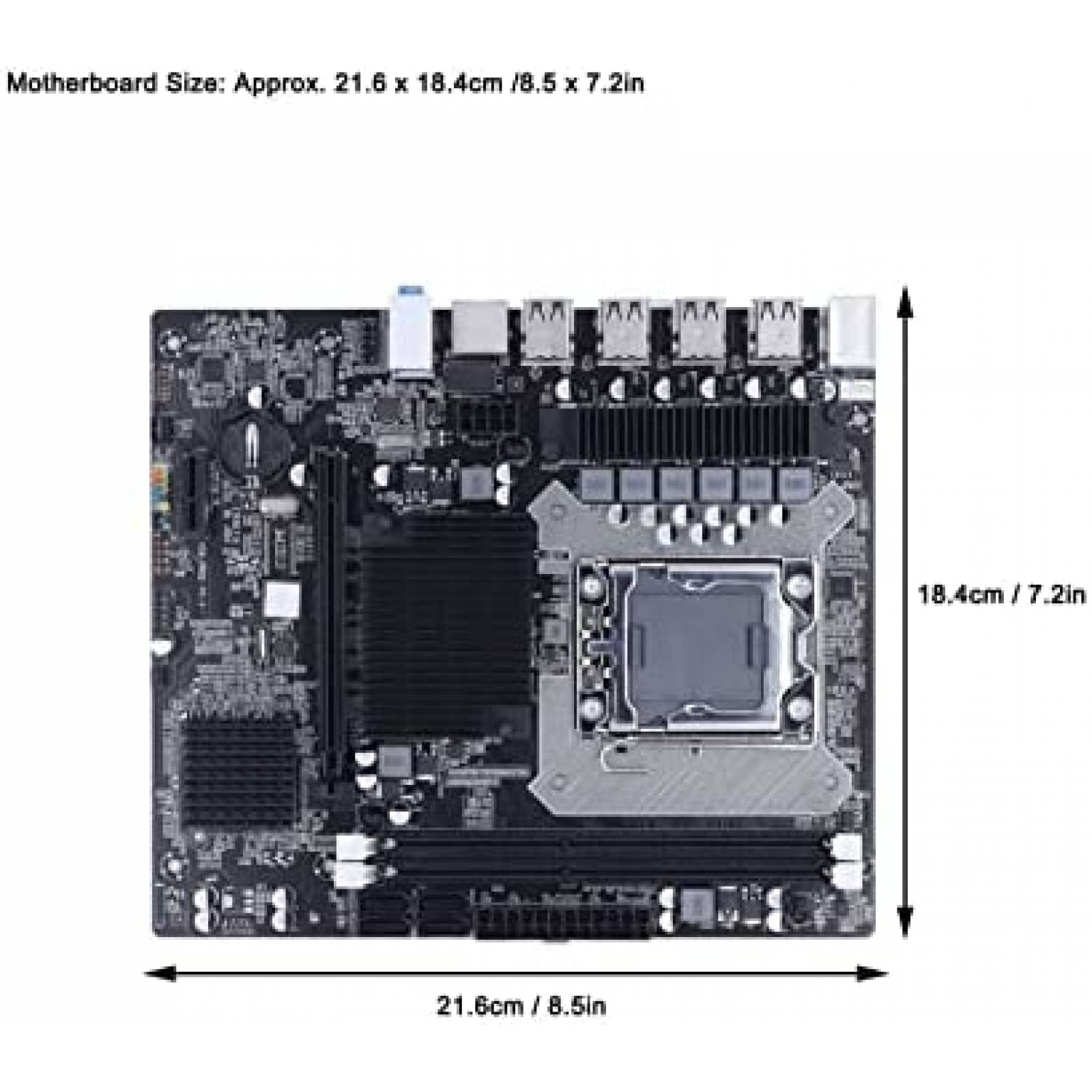 Tarjeta Madre ciciglow X58 Canal Dual DDR3 USB 2.0