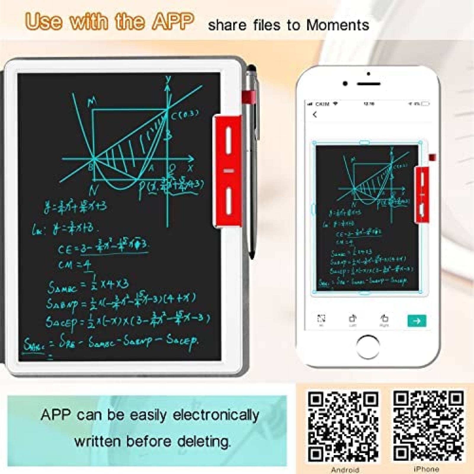Tableta de Escritura KURATU LCD 10'' de Dibujo Electronico