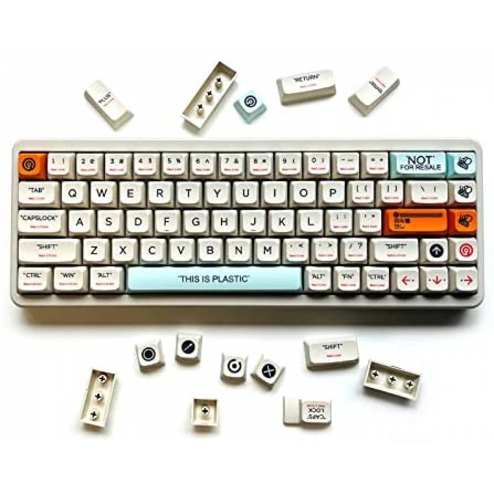 kit de Teclas Personalizadas XDK con Quita Teclas -Crema