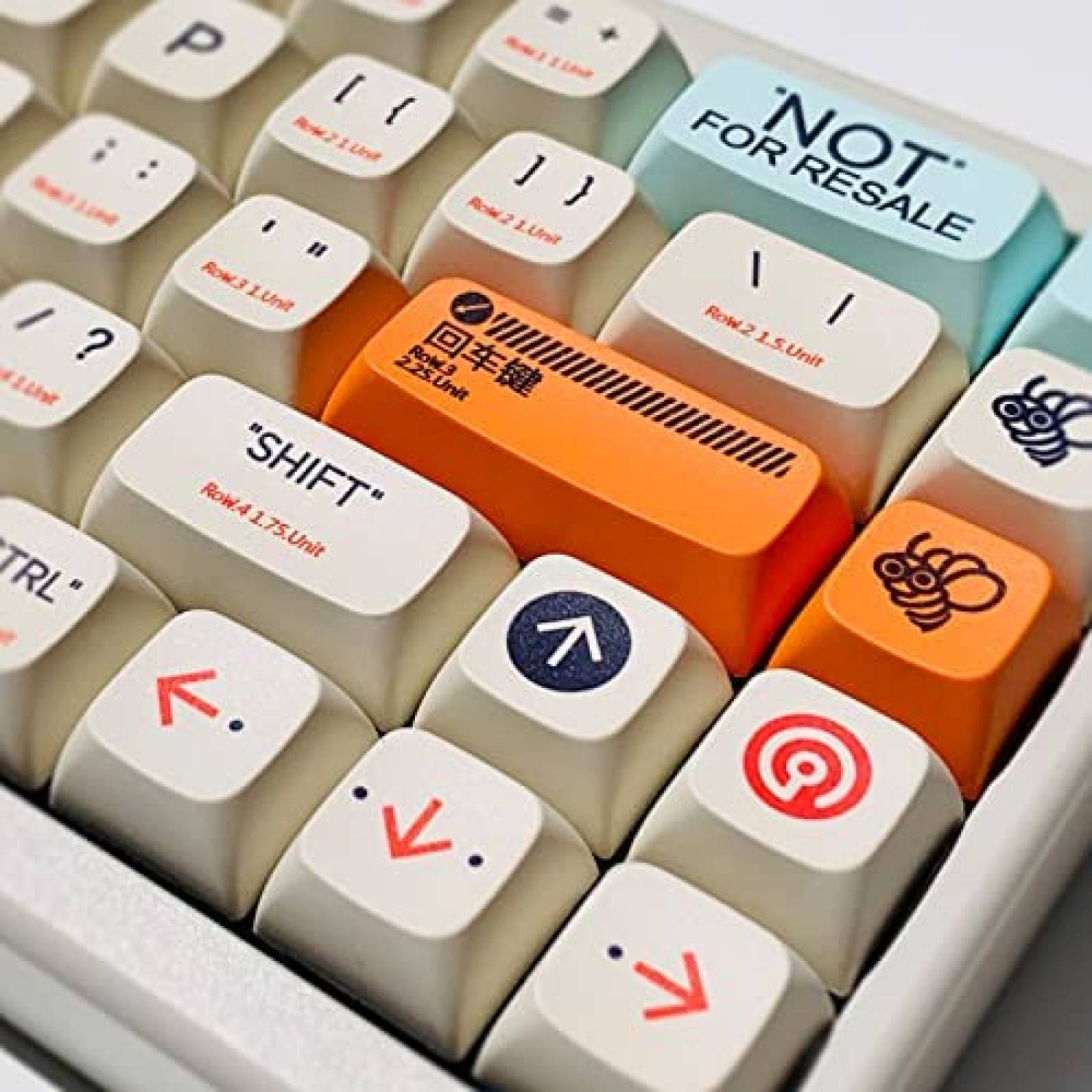 kit de Teclas Personalizadas XDK con Quita Teclas -Crema