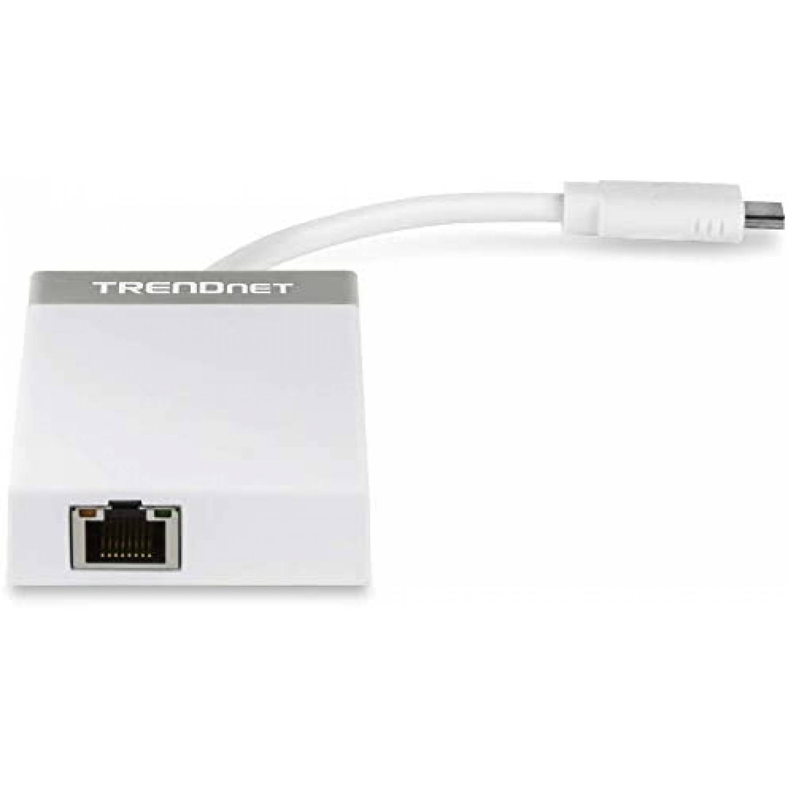 Concentrador adaptador TRENDnet USB-C a Gigabit 12.7cm
