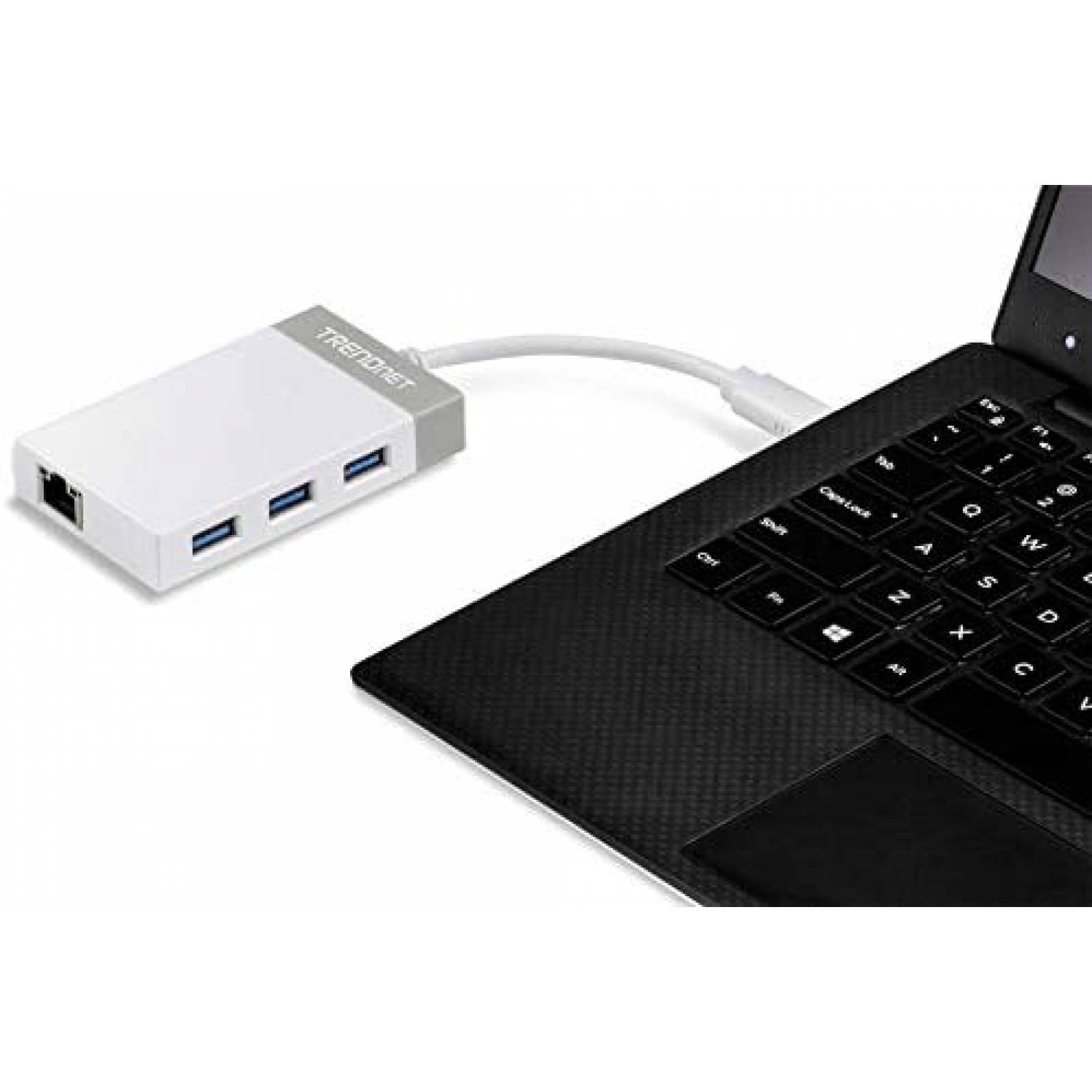 Concentrador adaptador TRENDnet USB-C a Gigabit 12.7cm