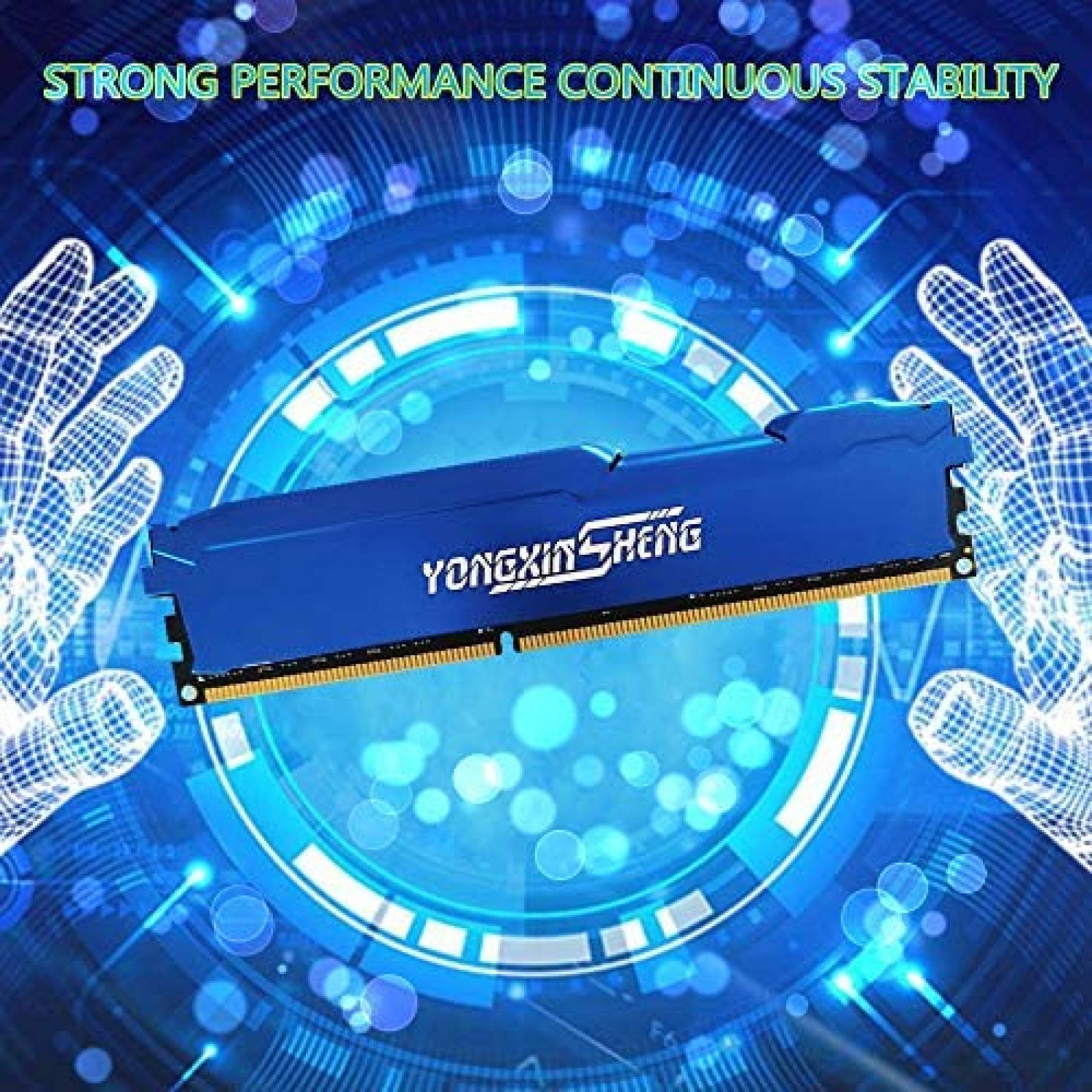 Memoria Yongxinsheng 8GB DDR3 1600MHz 240Pins 1.5V -Azul