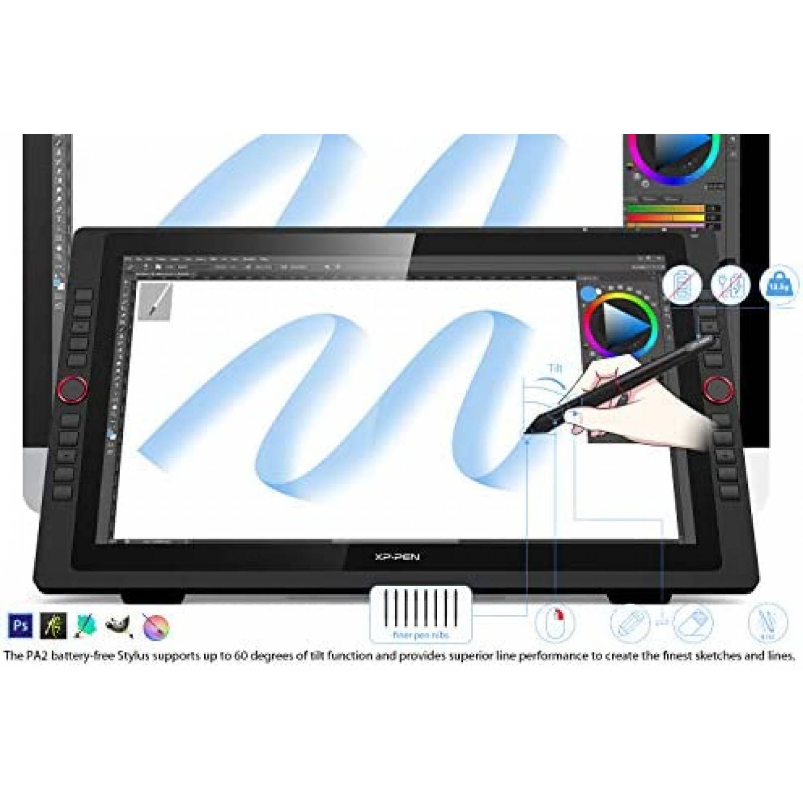 Tableta Dibujo XP-PEN Artist22R Pro 21.5 pulgadas -Negro