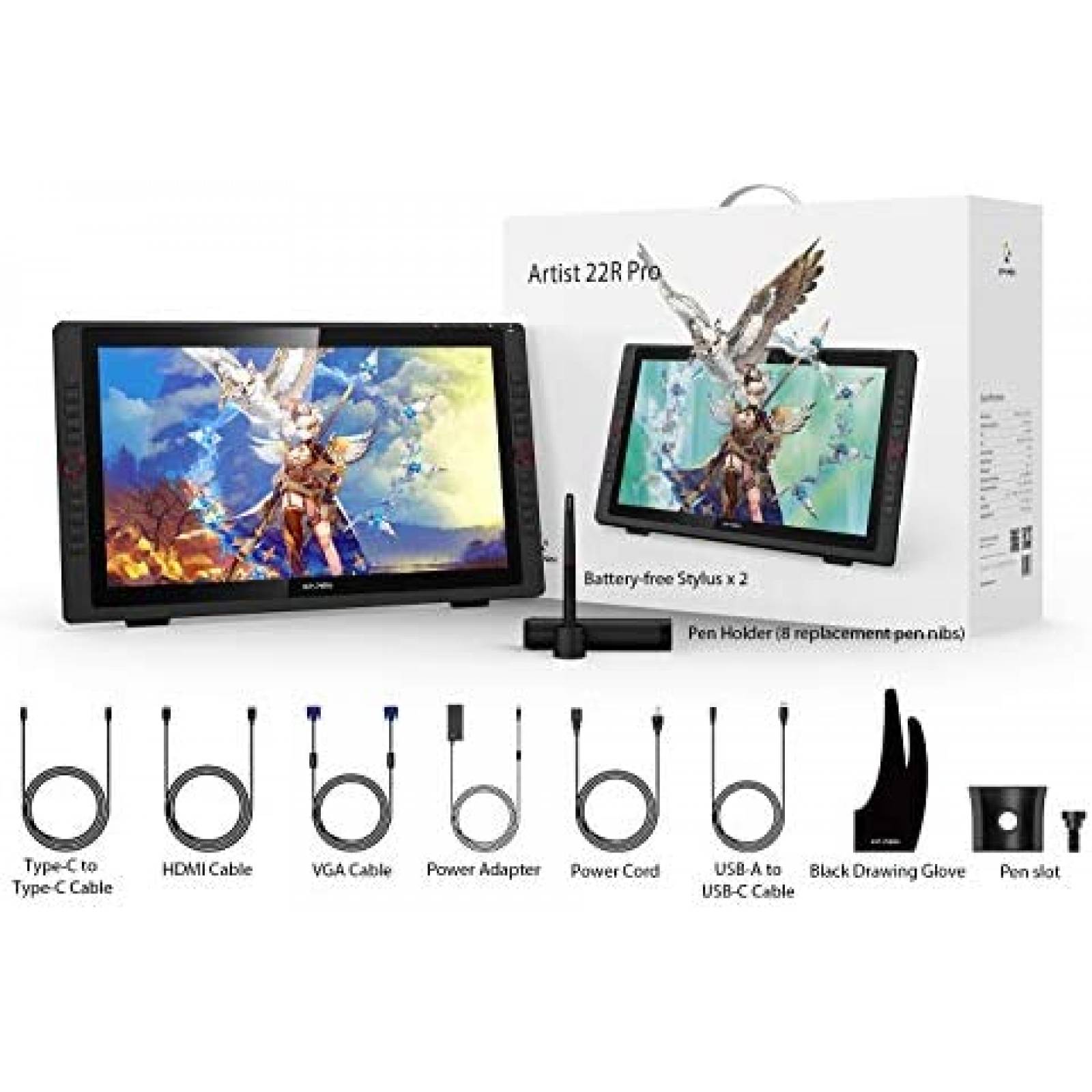 Tableta Dibujo XP-PEN Artist22R Pro 21.5 pulgadas -Negro