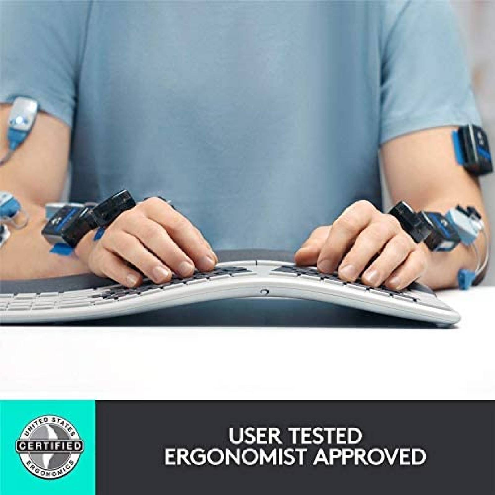 Teclado Logitech Ergo K860 Ergonomico Con Reposamuñecas