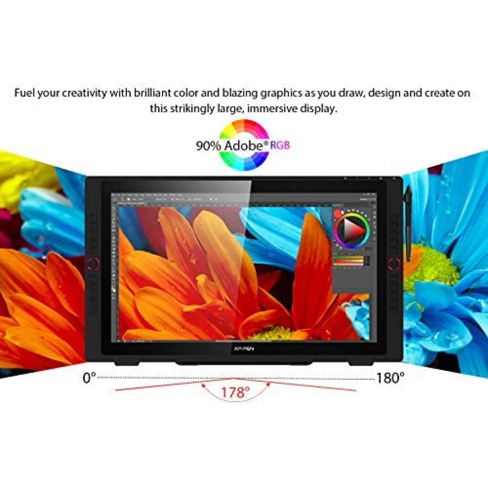 Tableta Dibujo XP-PEN Artist24 Pro 2K 23.8 pulg USB-C -Negro